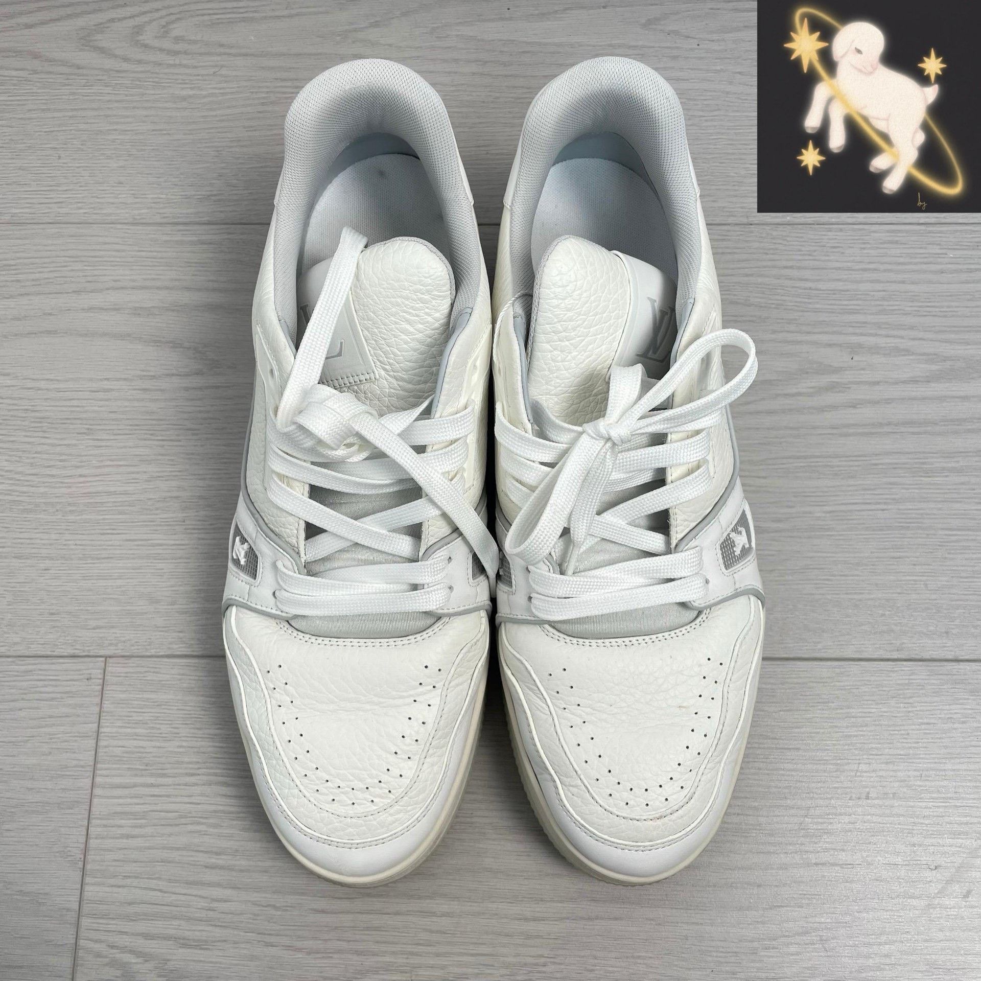 Louis Vuitton Louis Vuitton White Lowtop Sneakers 8 Men Size US 8 / EU 41 - 1 Thumbnail