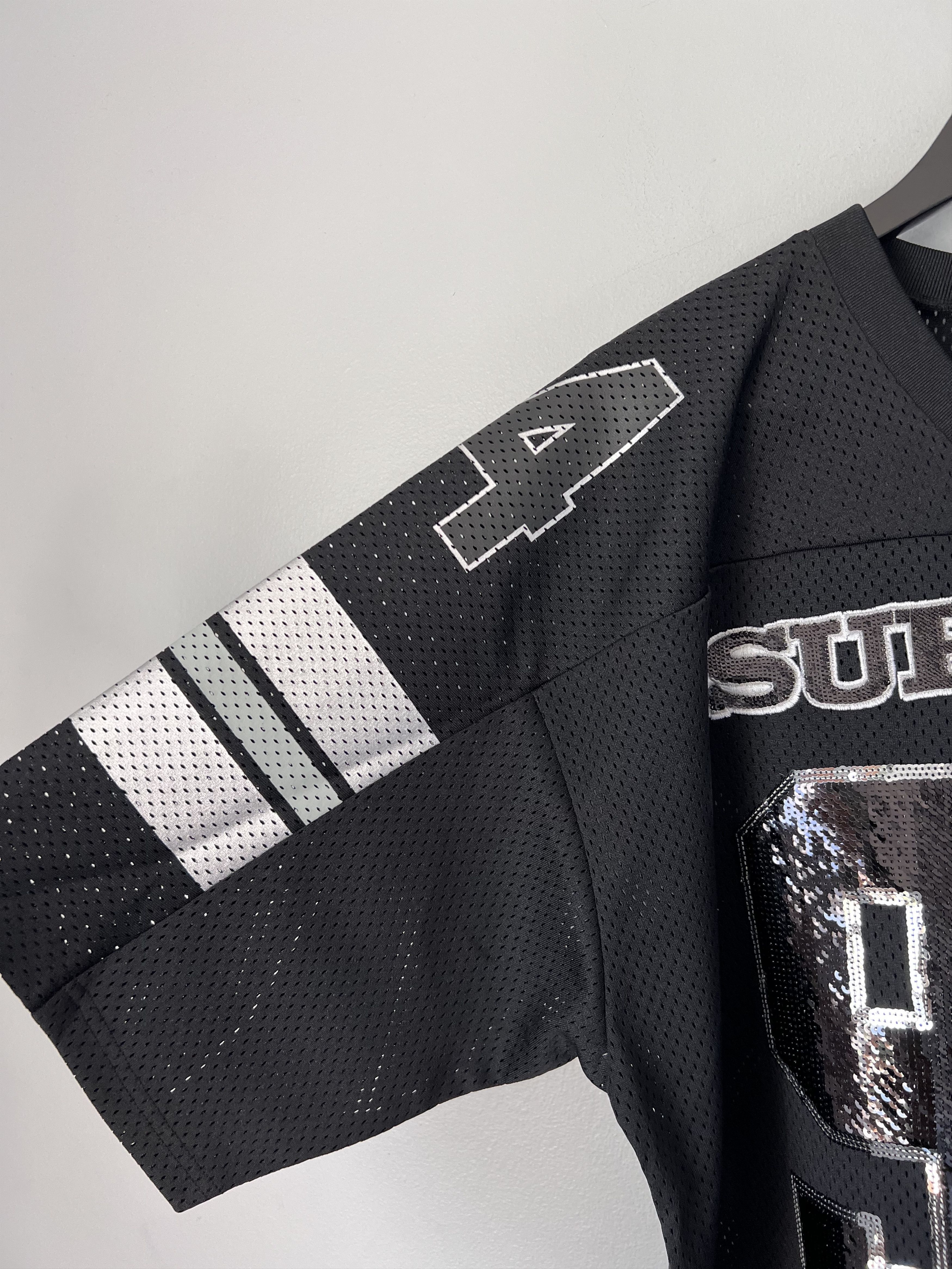 Supreme Supreme Sequin Football Jersey in Black Size US M / EU 48-50 / 2 - 4 Thumbnail