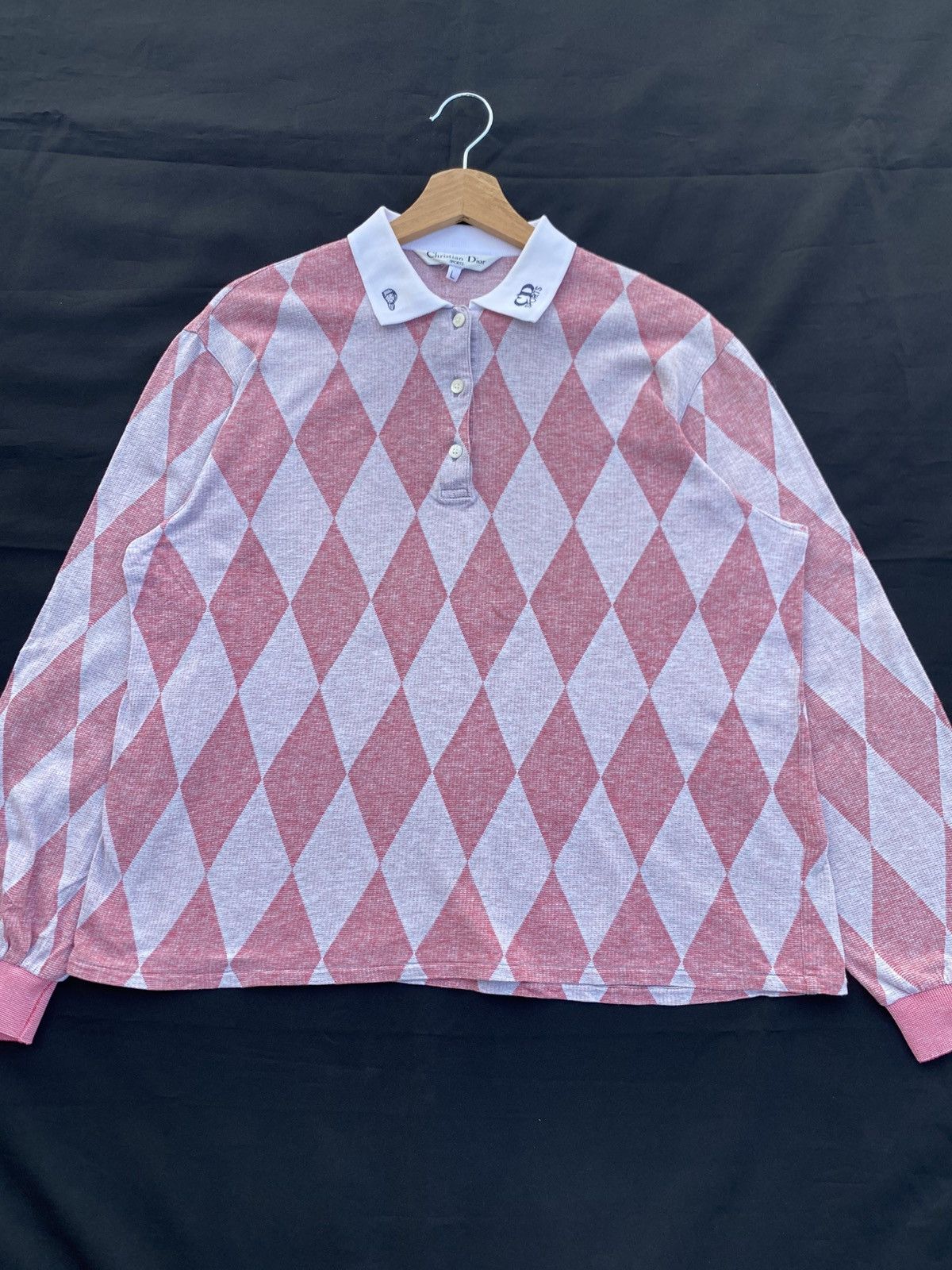 Christian Dior Monsieur Vintage Christian Dior Polo Sports Checked Longsleeve Shirt Size US M / EU 48-50 / 2 - 5 Thumbnail