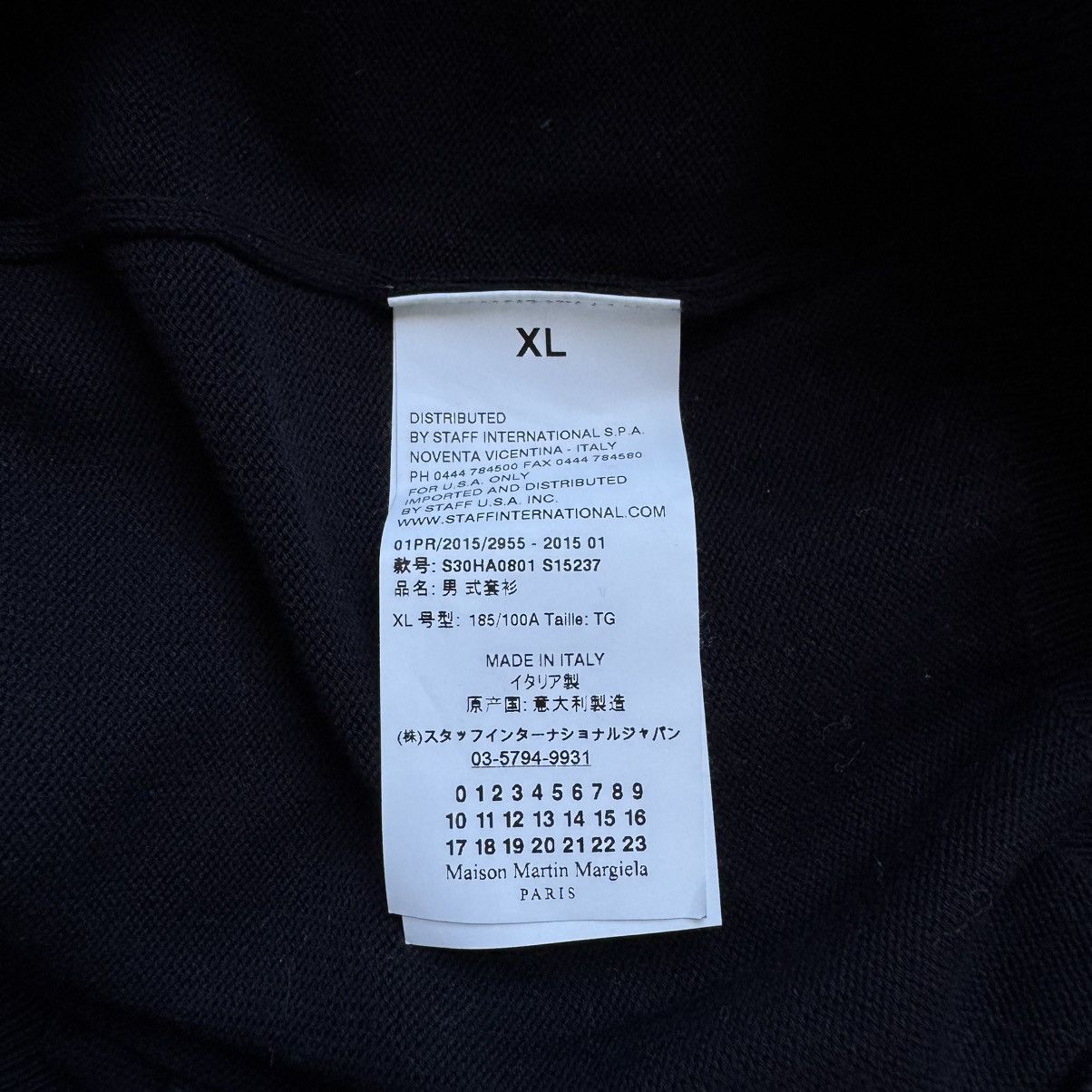 Maison Margiela SS2015 Maison Martin Margiela Navy Knit Elbow Patch Cardigan Size US XL / EU 56 / 4 - 10 Thumbnail