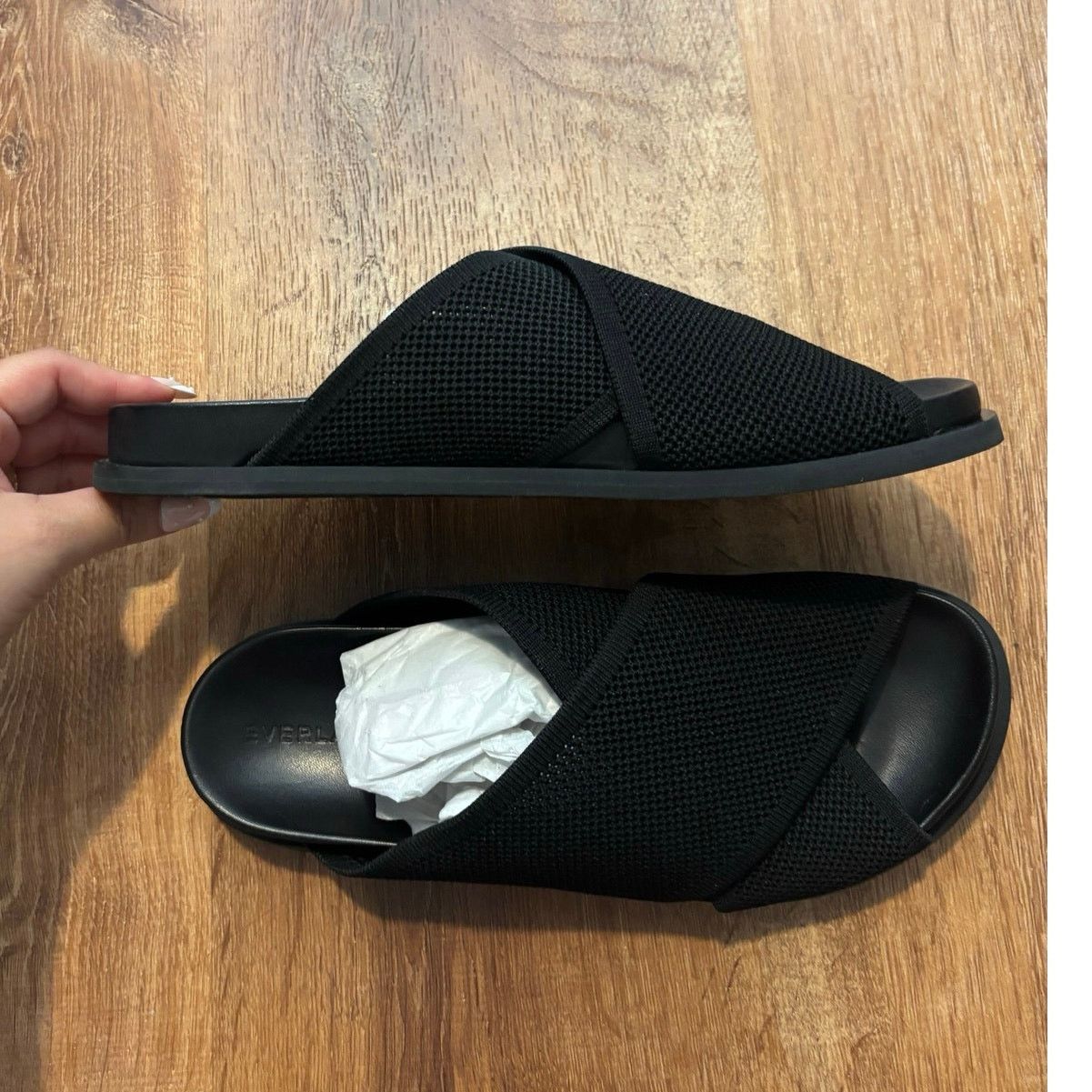 Everlane NEW Everlane The ReKnit Form Crossover Sandal Black Size 9 Size US 9 / IT 39 - 8 Thumbnail