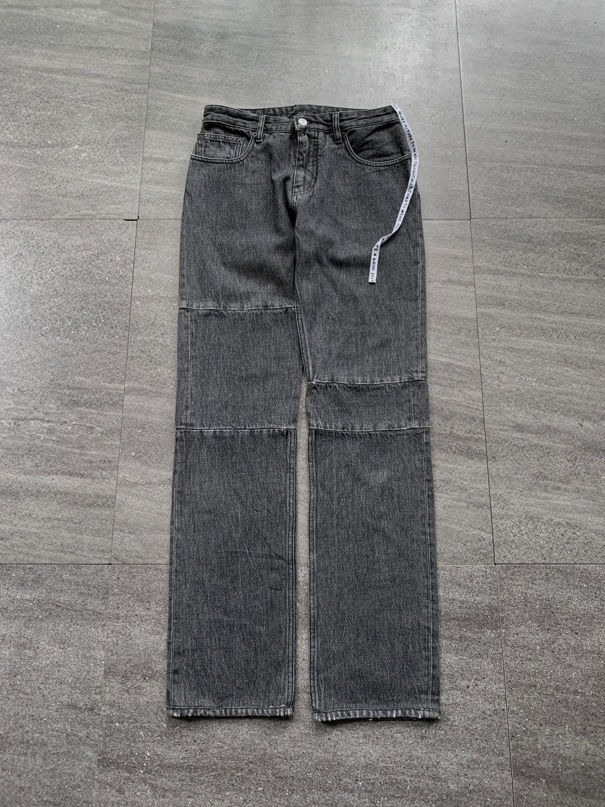 Maison Margiela FREE TAX! MM6 Paneled Wash Denim Jeans Size US 28 / EU 44 - 2 Thumbnail