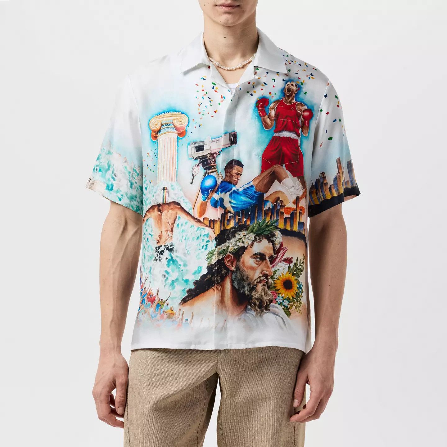 Casablanca o1g2r1mq0426 Celebration Shirt in Multicolor Size US S / EU 44-46 / 1 - 2 Thumbnail