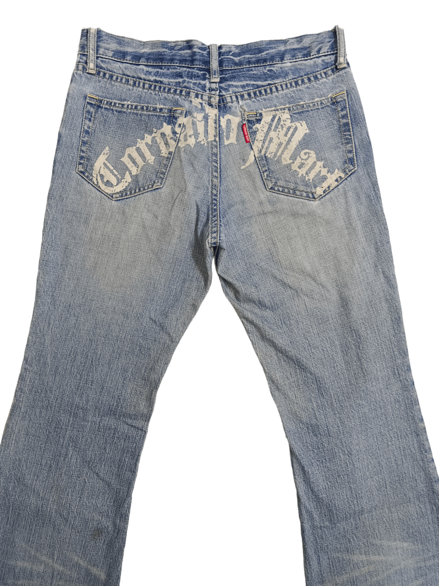 Tornado Mart Tornado Mart Tribal Tattoo Thrash Super Flare Denim Size US 29 - 4 Thumbnail