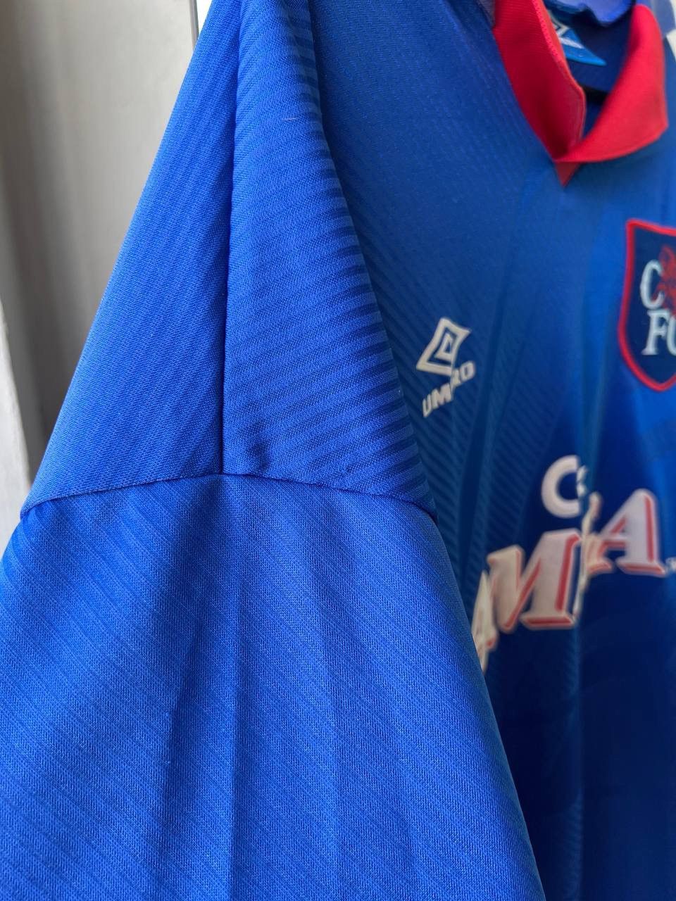 Vintage 1993/94 CHELSEA FC HOME SOCCER FOOTBALL UMBRO SHIRT JERSEY Size US XXL / EU 58 / 5 - 7 Thumbnail