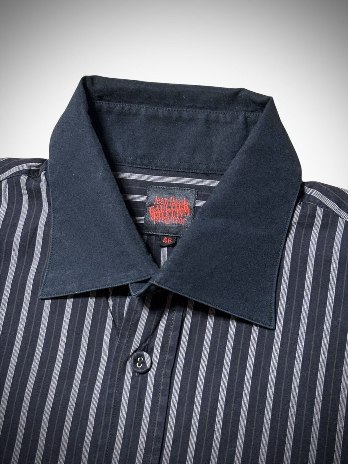 Jean Paul Gaultier Jean Paul Gaultier - Cotton Striped Long Sleeve Shirt Size US S / EU 44-46 / 1 - 4 Thumbnail