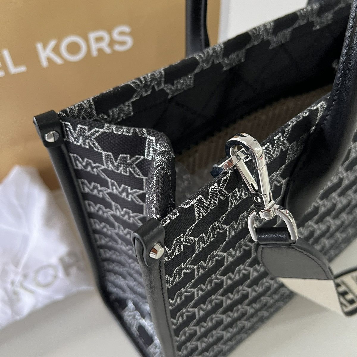 Michael Kors Authentic michael kors mirella black tote bag Size ONE SIZE - 5 Thumbnail