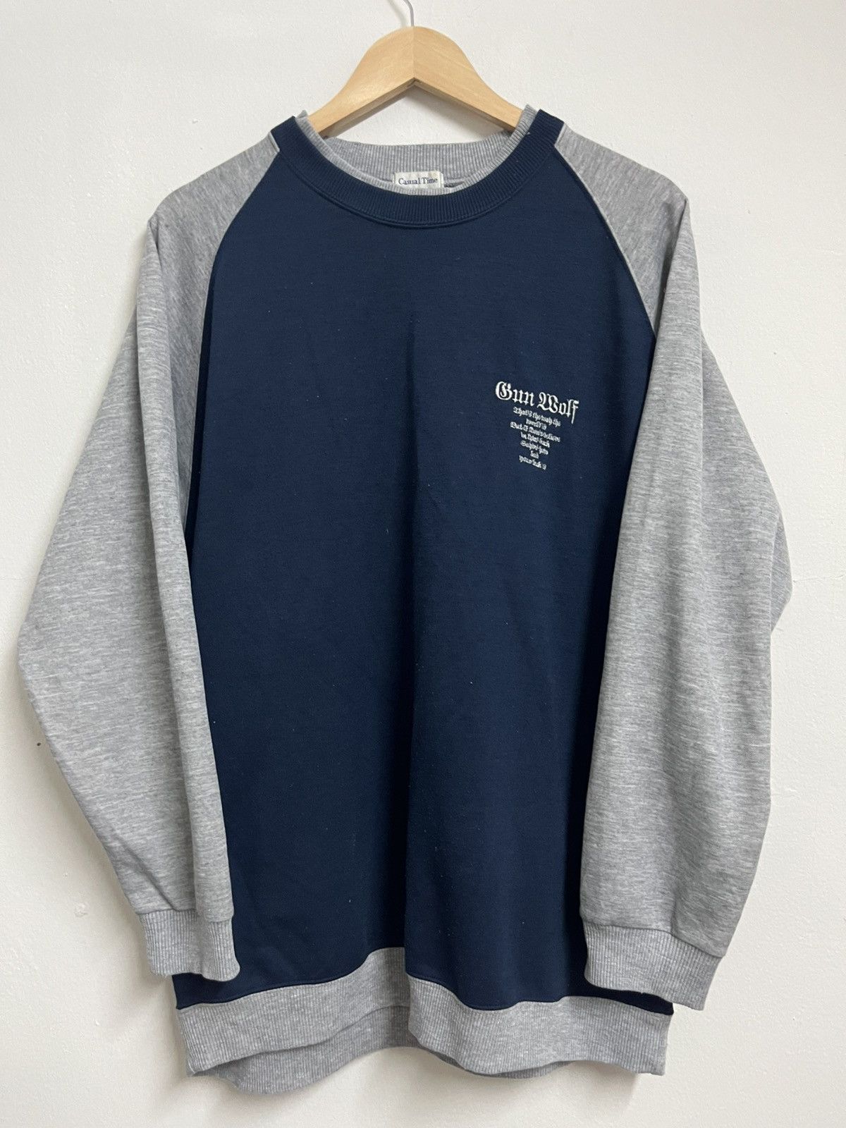 Japanese Brand 💥VINTAGE💥 Sun Wolf Dog Town Polycotton Sweatshirts Size US L / EU 52-54 / 3 - 1 Thumbnail