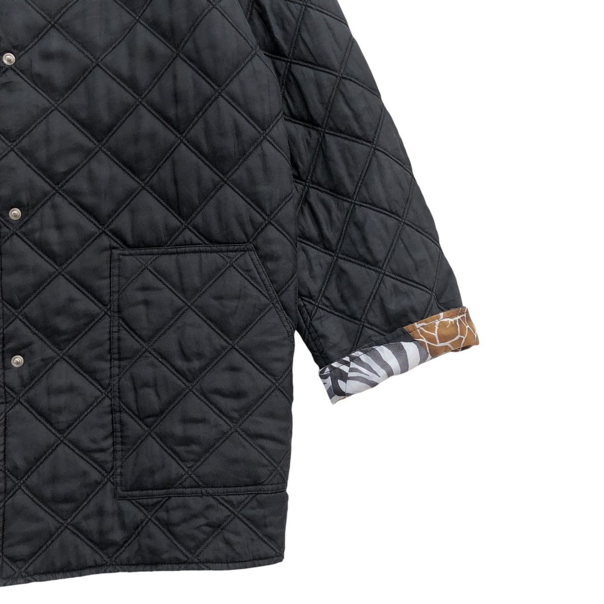 Salvatore Ferragamo Salvatore Ferragamo Multicolour Printed Quilted Jacket Size S / US 4 / IT 40 - 6 Thumbnail