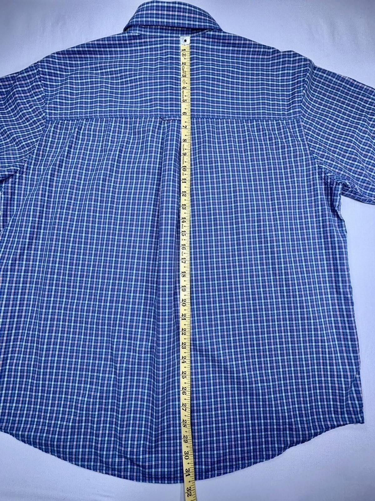 Chaps Ralph Lauren Chaps Easy Care Blue Plaid Shirt XL Size US XL / EU 56 / 4 - 3 Thumbnail