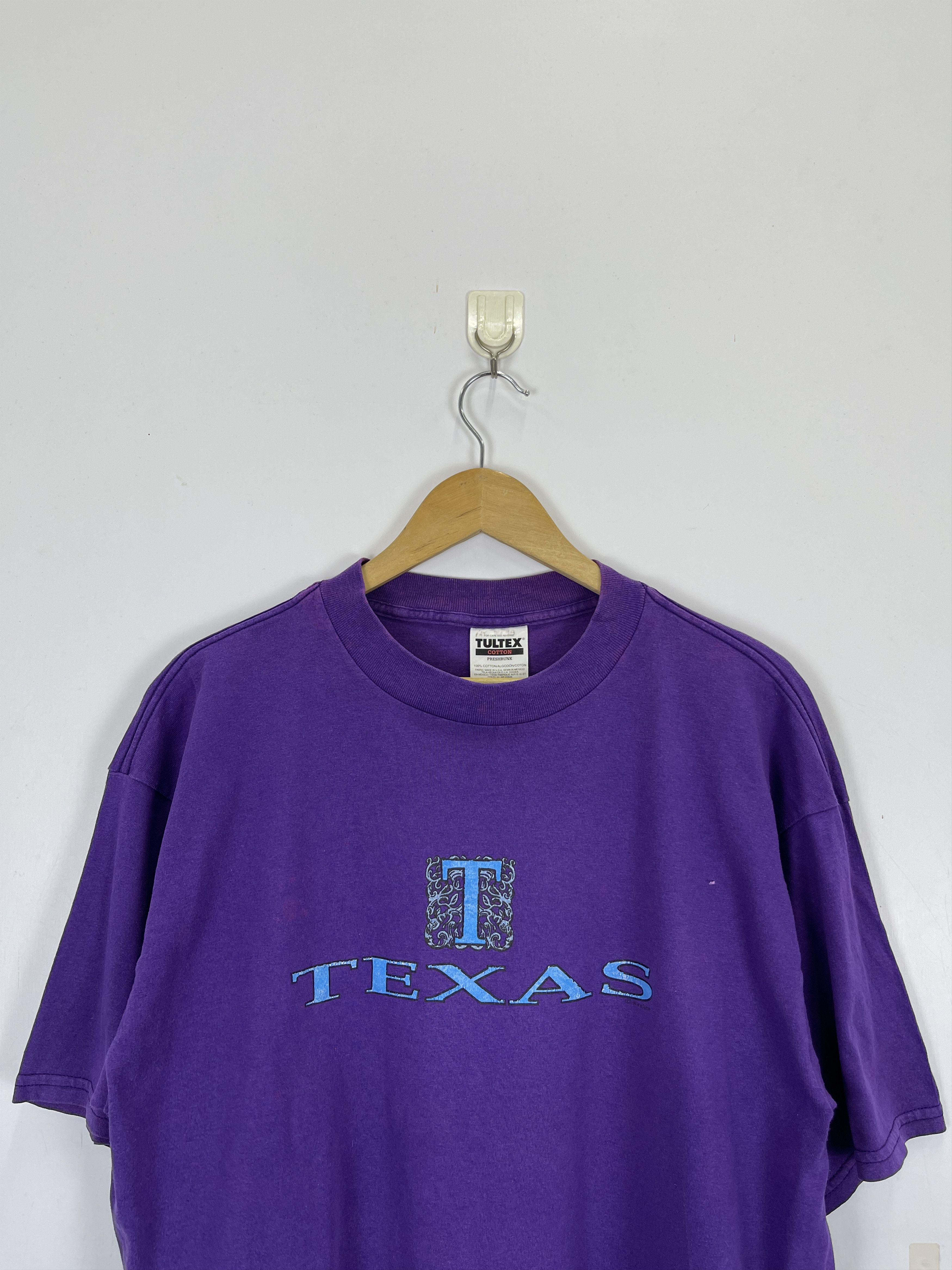 Tultex Vintage 90s Texas America T-Shirt TA0425 Size US XL / EU 56 / 4 - 2 Thumbnail