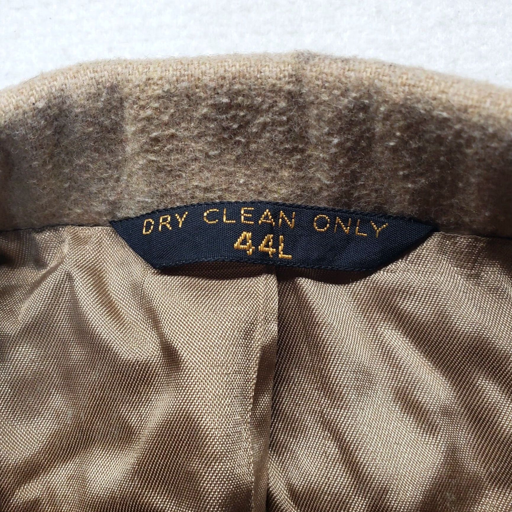 Haggar Haggar Brown Two Button Suit Jacket Lined Notch Single-Breasted Men's 44L Size 44R - 3 Thumbnail