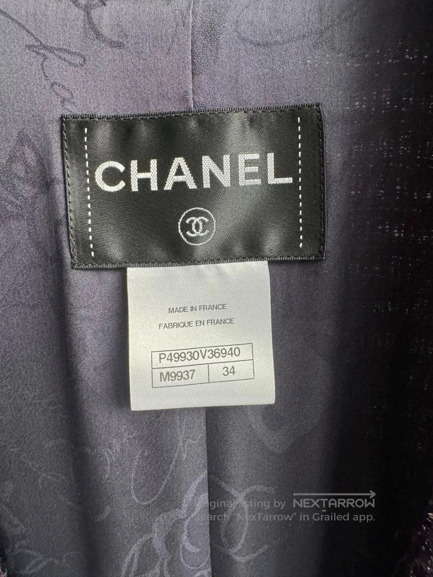 Chanel Chanel Tweed Blazer. Size XS / US 0-2 / IT 36-38 - 3 Thumbnail