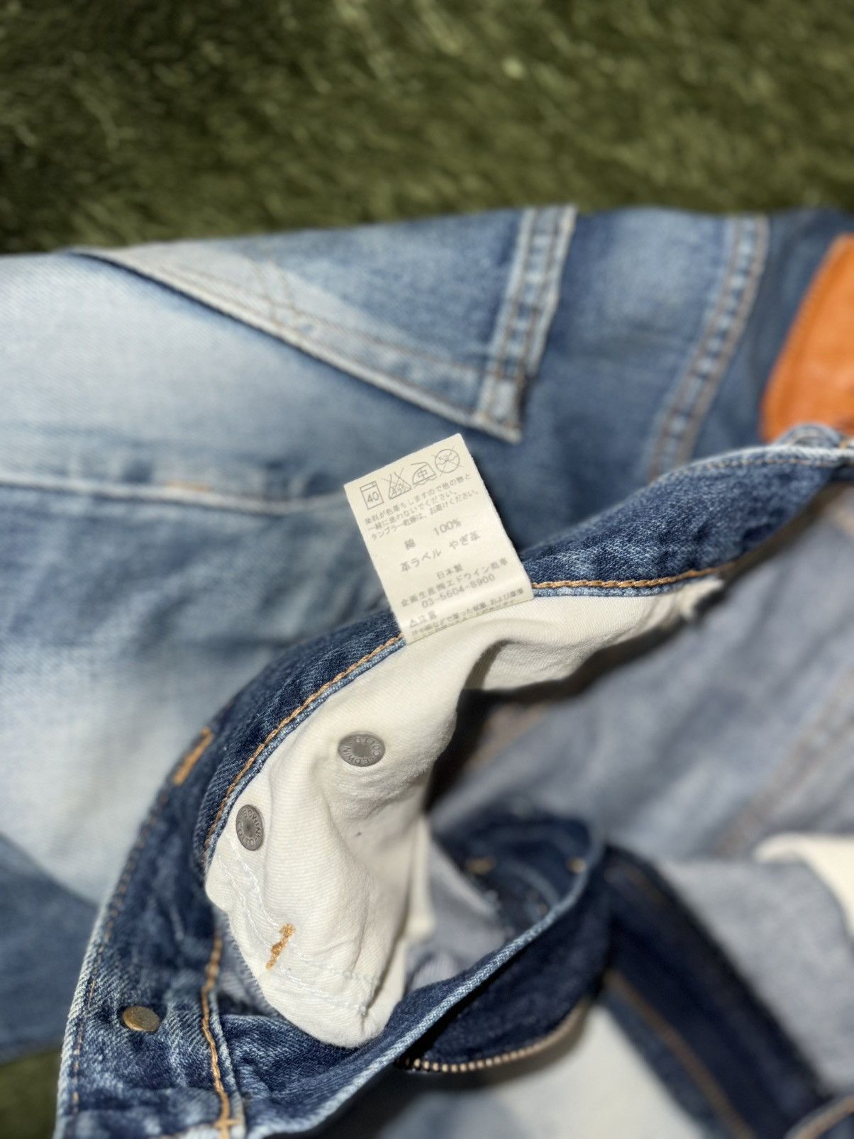 Edwin [33] EDWIN 503 Vintage Washed Denim Pants Made in Japan Size US 33 - 5 Thumbnail