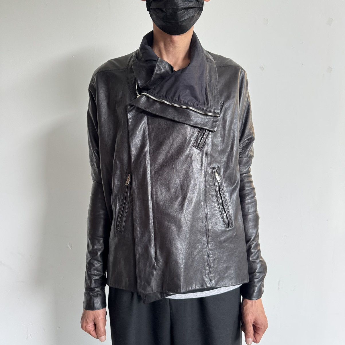 Rick Owens FW2012 'Mountain Fall' Rick Owens Leather Jacket Cropped Size M / US 6-8 / IT 42-44 - 22 Thumbnail