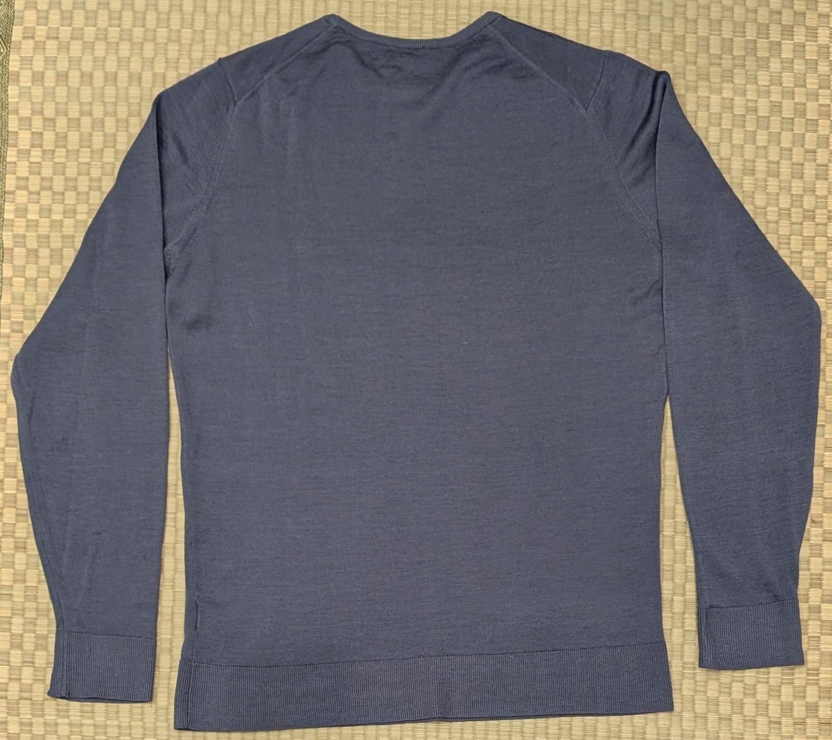 Sunspel Sunspel Extra-Fine Merino Wool Crew Neck Sweater Slate Blue Size US M / EU 48-50 / 2 - 2 Thumbnail
