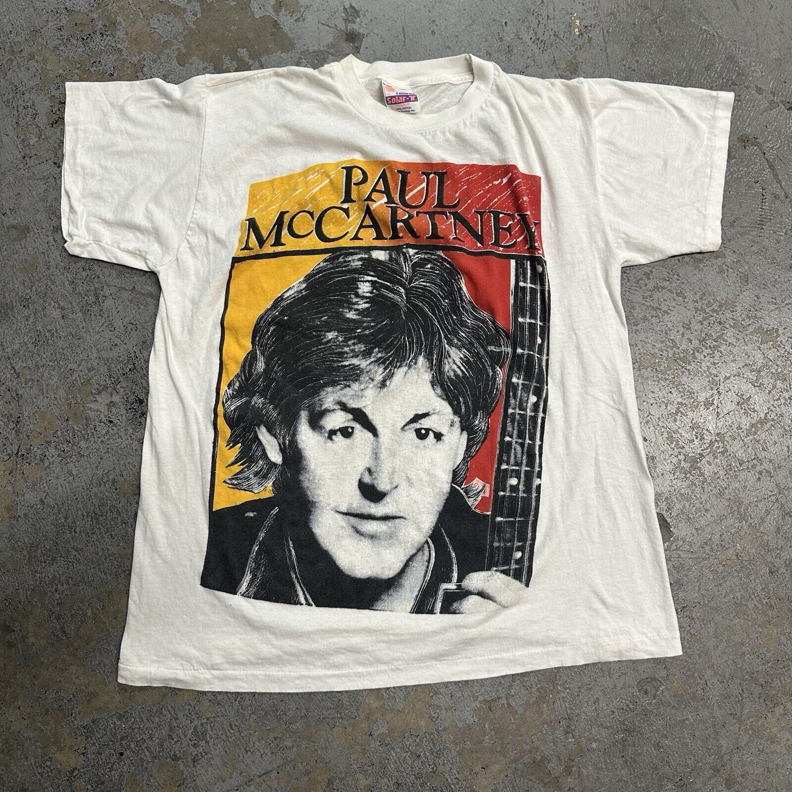 Band Tees × Vintage Vintage 1993 Paul McCartney White Tour Tee T-Shirt XL RARE Size US XL / EU 56 / 4 - 1 Thumbnail