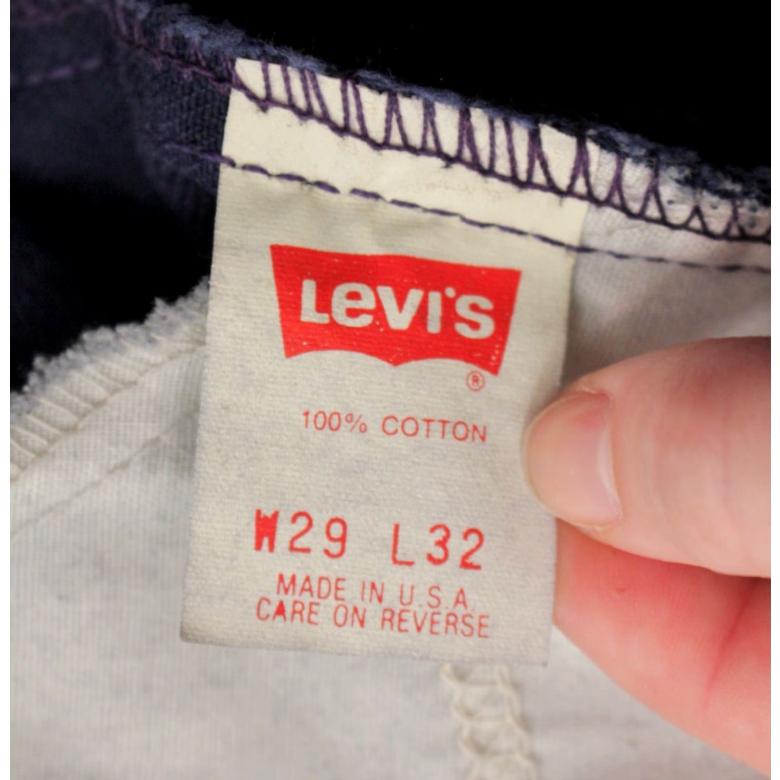 Levi's Levi's 560 Jeans Shirt Levi's 560 Jeans Mens 29x32 Blue 1990s VTG Original Peg/Tapered Cotton 90s Boys Girls Mens Womens Size US 29 - 5 Thumbnail