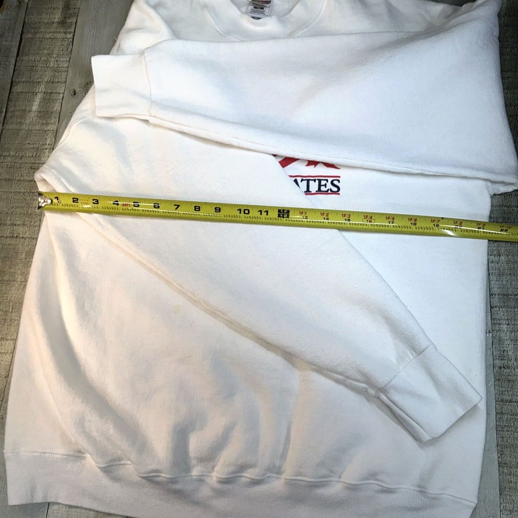 Fruit Of The Loom VINTAGE Men’s Crewneck Sweatshirt White United States Of America XL Size US XL / EU 56 / 4 - 4 Thumbnail