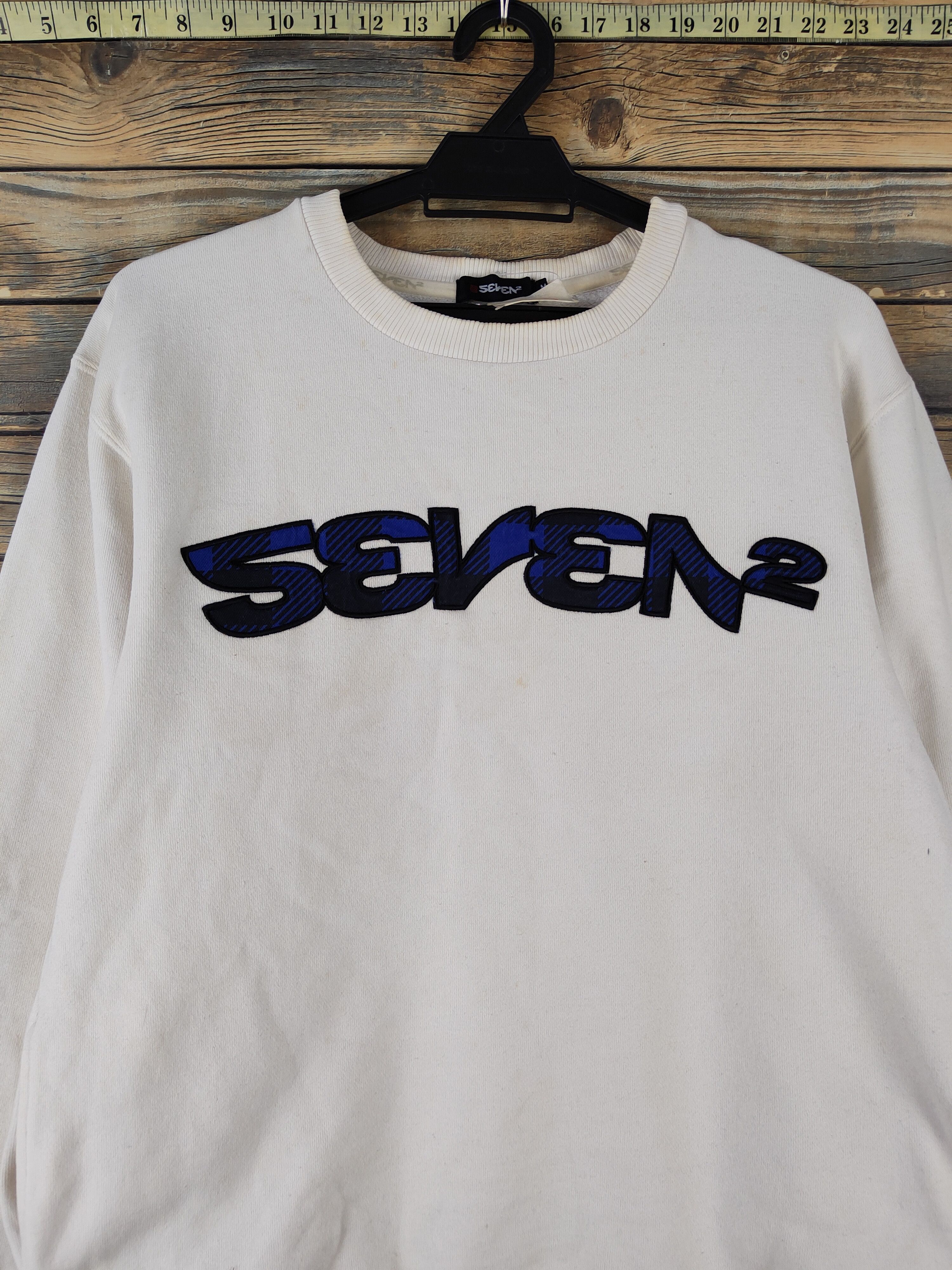 Japanese Brand × Vintage DL Seven² White Sweatshirts #429 Size US M / EU 48-50 / 2 - 2 Thumbnail