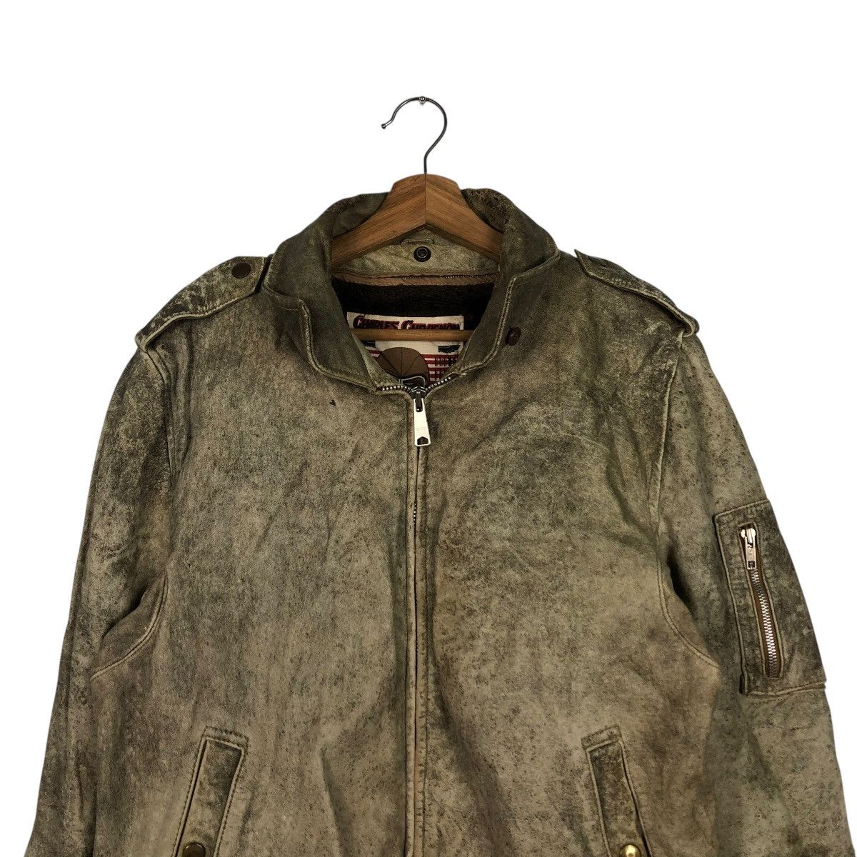 Japanese Brand 🔥VINTAGE BIKER LEATHER JACKET CHARLES CHEVIGNON PARIS Size US M / EU 48-50 / 2 - 5 Thumbnail