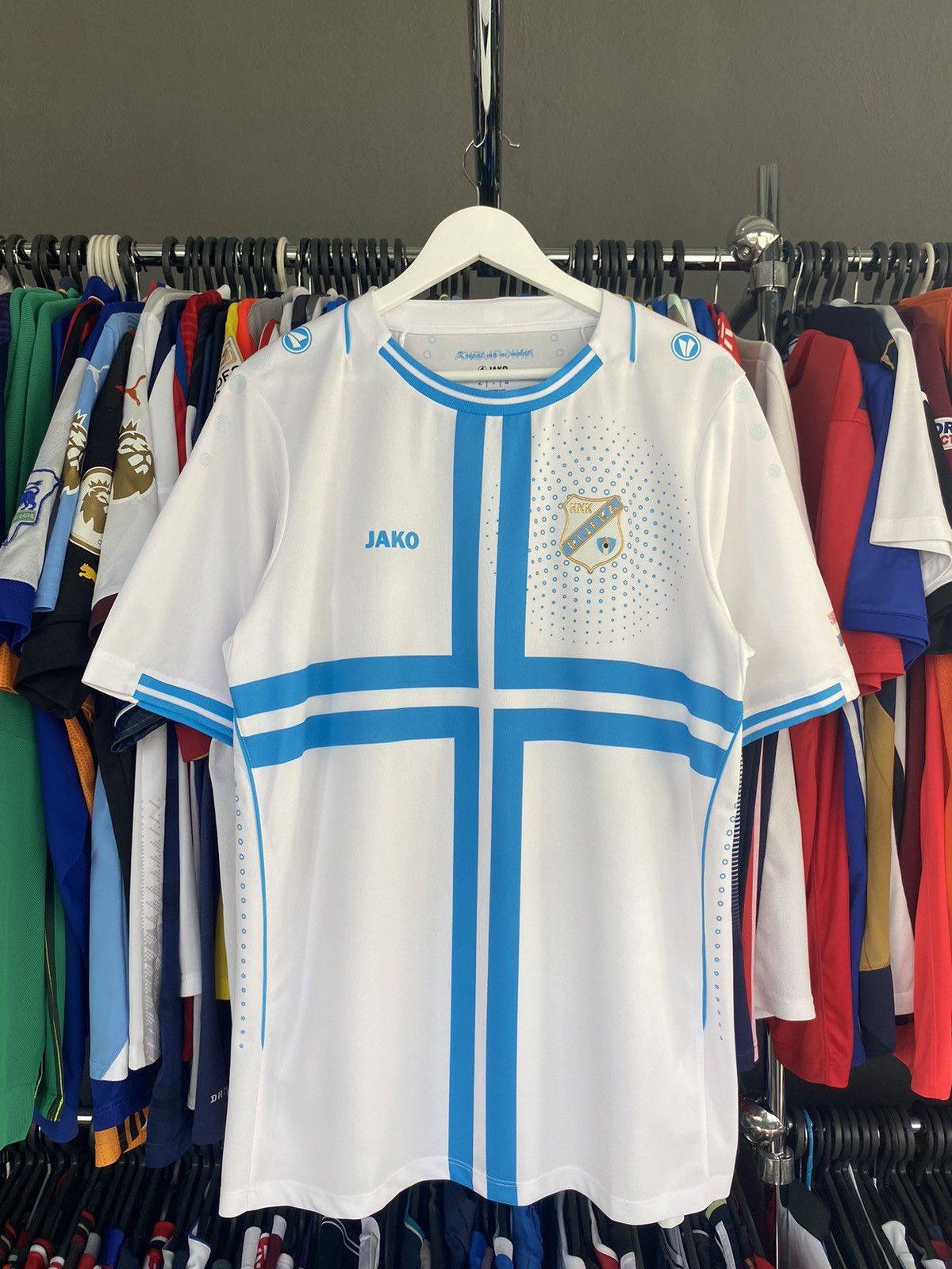Vintage 2015/17 JAKO HNK RIJEKA HOME SOCCER FOOTBALL JERSEY SHIRT Size US XL / EU 56 / 4 - 1 Thumbnail