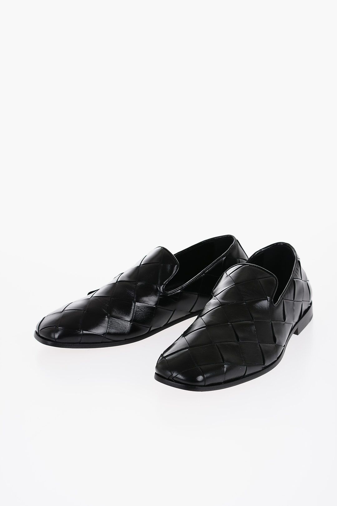 Bottega Veneta Braided Leather Roma Loafer Shoes Size US 10 / EU 43 - 1 Thumbnail