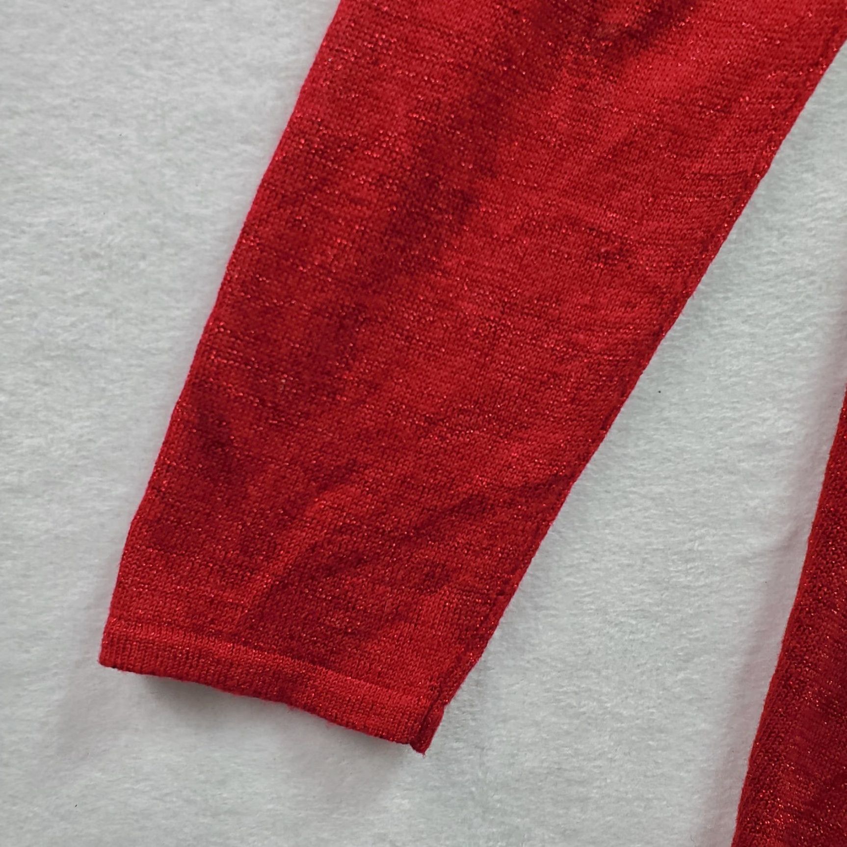 Vintage Chicos Cardigan Sweater Women S Red Knit Rayon Shawl Neck Casual Open 1 (S) Easywear Vintage No Size S / US 4 / IT 40 - 6 Thumbnail