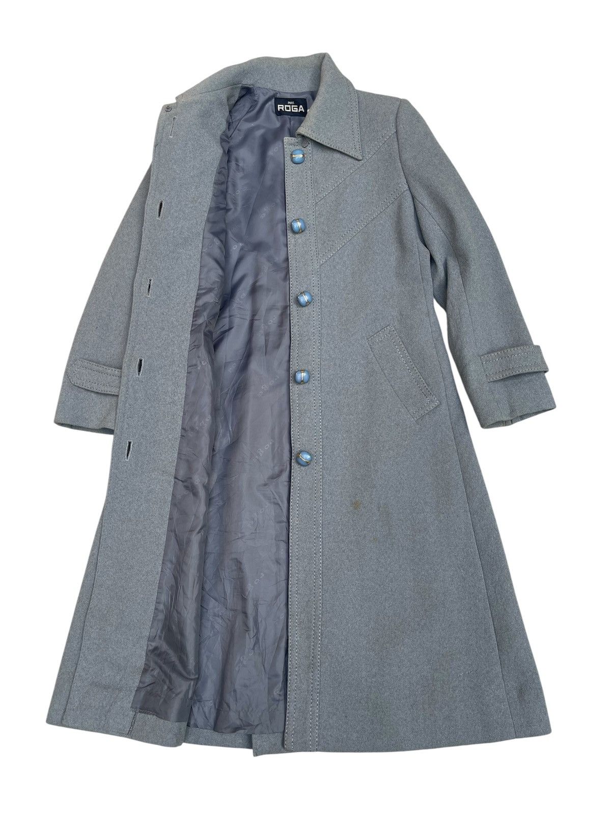 Vintage ROGA PARIS Vintage Flared Wool Coat Japan Exclusive Size M / US 6-8 / IT 42-44 - 4 Thumbnail