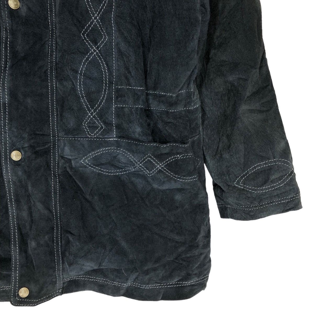 Vintage Via Nuova Pelle Leather Jacket Hoodie Size US M / EU 48-50 / 2 - 6 Thumbnail