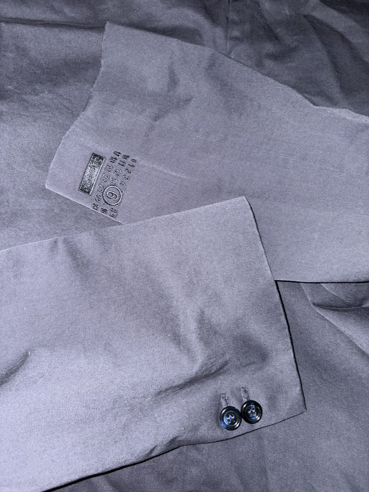 Maison Margiela × Supreme Supreme MM6 Maison Margiela Washed Cotton Suit Navy (XLARGE) Size 36R - 7 Thumbnail