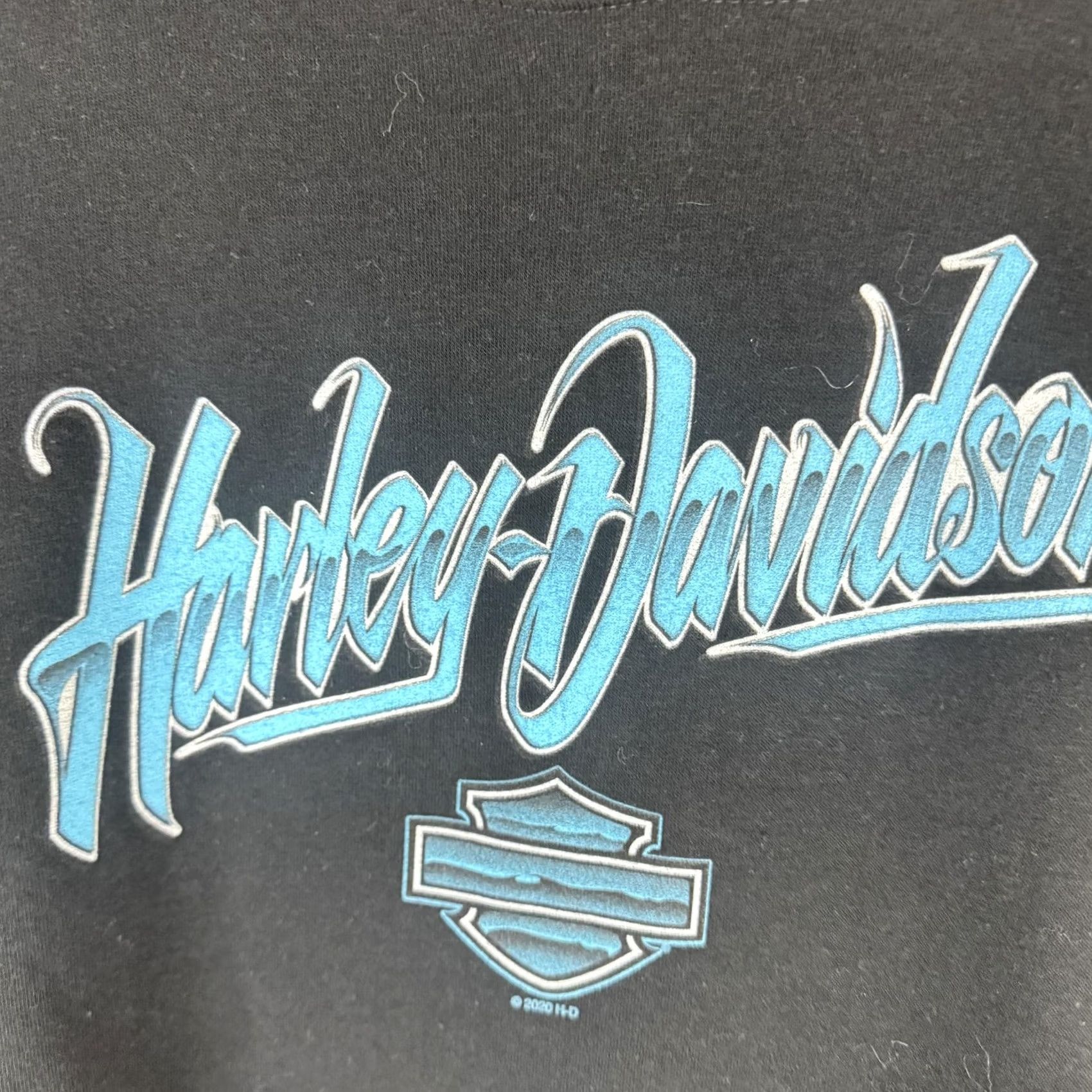 Harley Davidson Harley-Davidson Hoodie Womens L Black Pullover Fleece Tunic Graphic Logo Nautical Rommel Annapolis Size L / US 10 / IT 46 - 7 Thumbnail