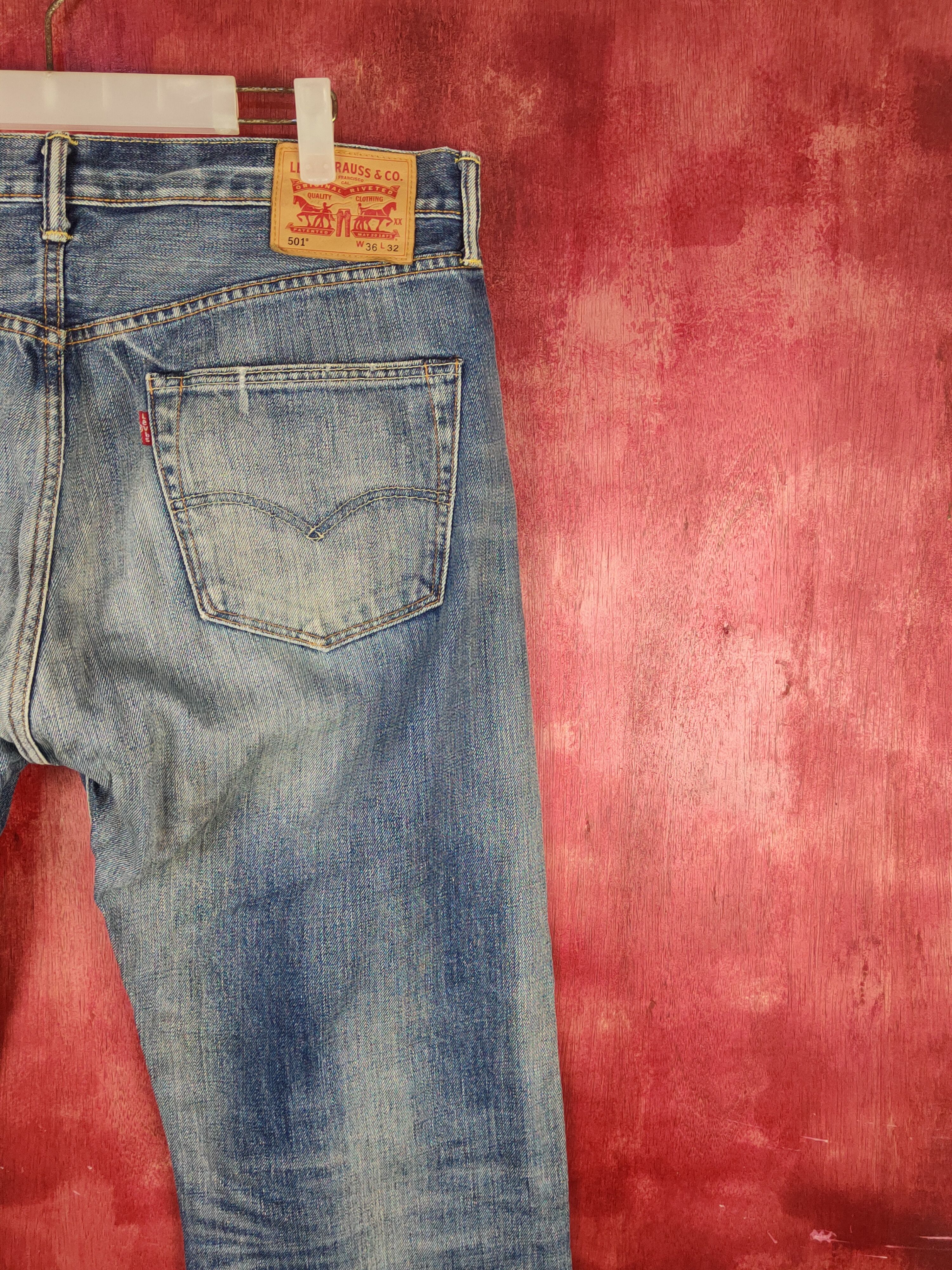 Levi's Levi's Blue Distressed Ripped Jeans #S1881 Size US 36 / EU 52 - 12 Thumbnail