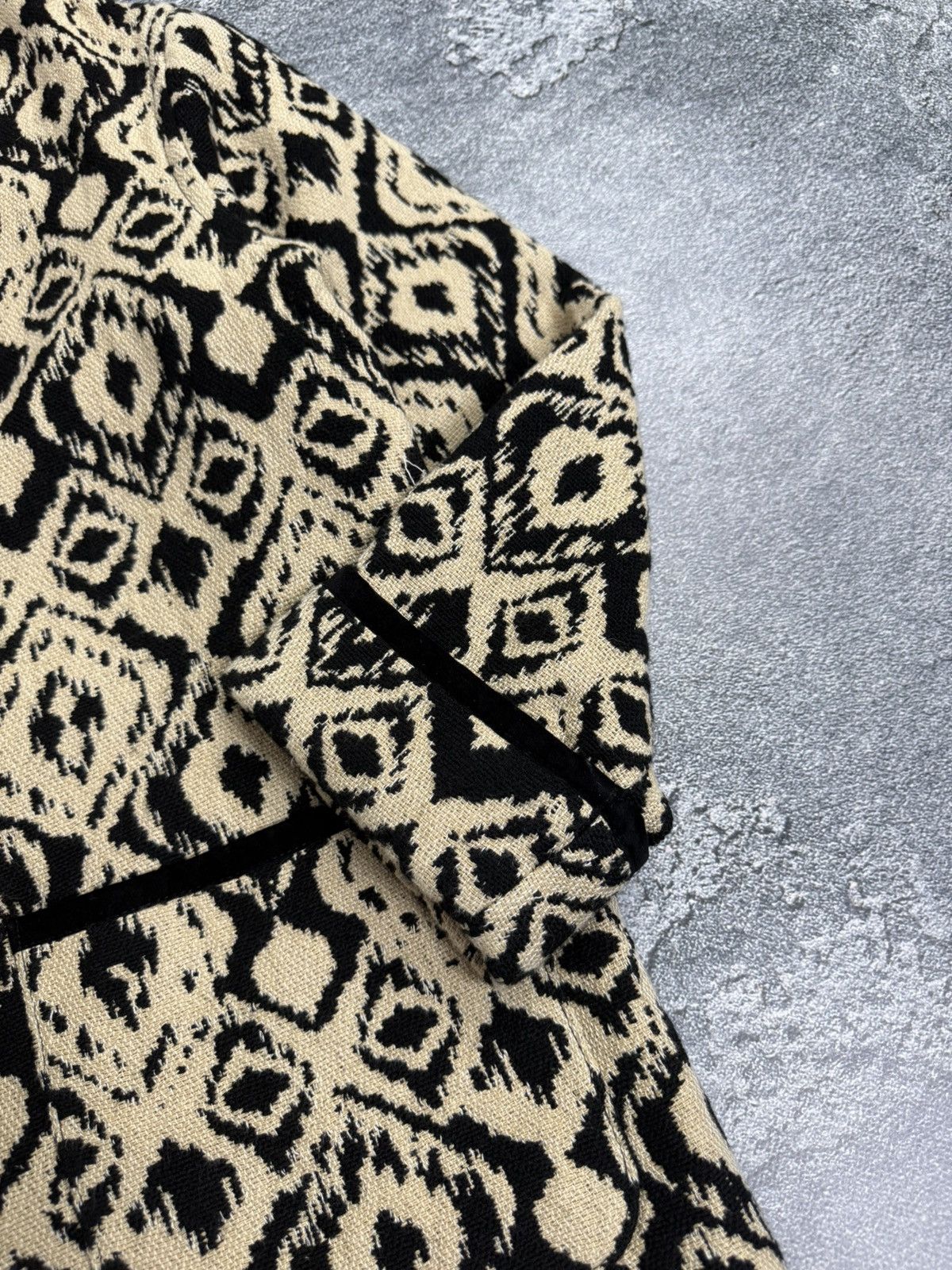 Sezane Sezane Henri Jacquard Ethnique Oversize Pocket Coat Jacket Size S / US 4 / IT 40 - 11 Thumbnail