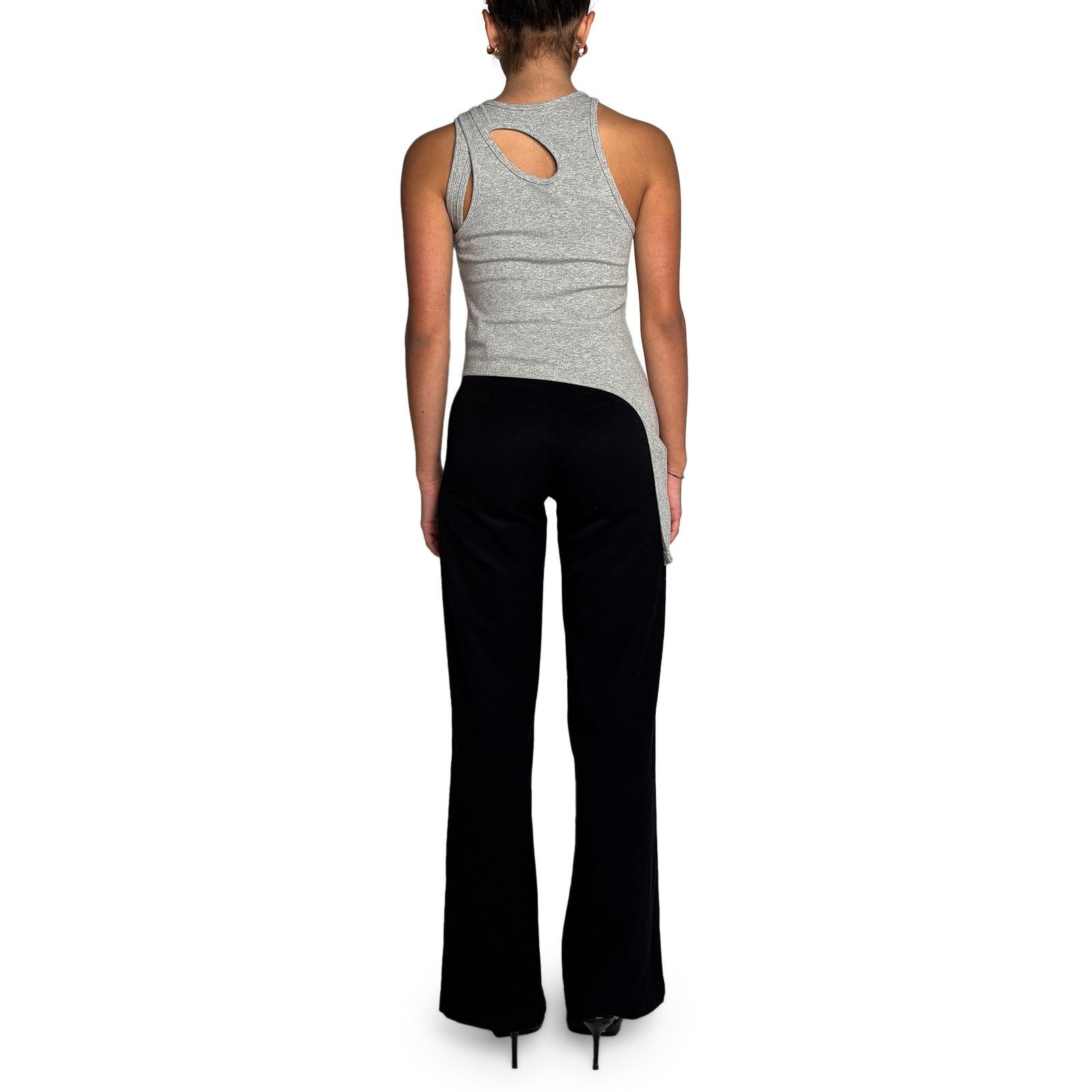 Dion Lee Grey Ribbed Cut Out Tank Size S / US 4 / IT 40 - 8 Thumbnail