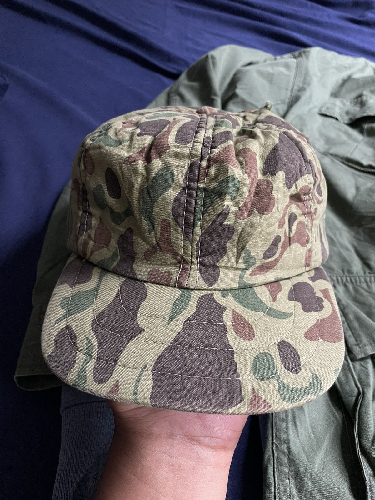 Vintage Vintage 60’s duck military camo frogskin hats cap Size ONE SIZE - 2 Thumbnail
