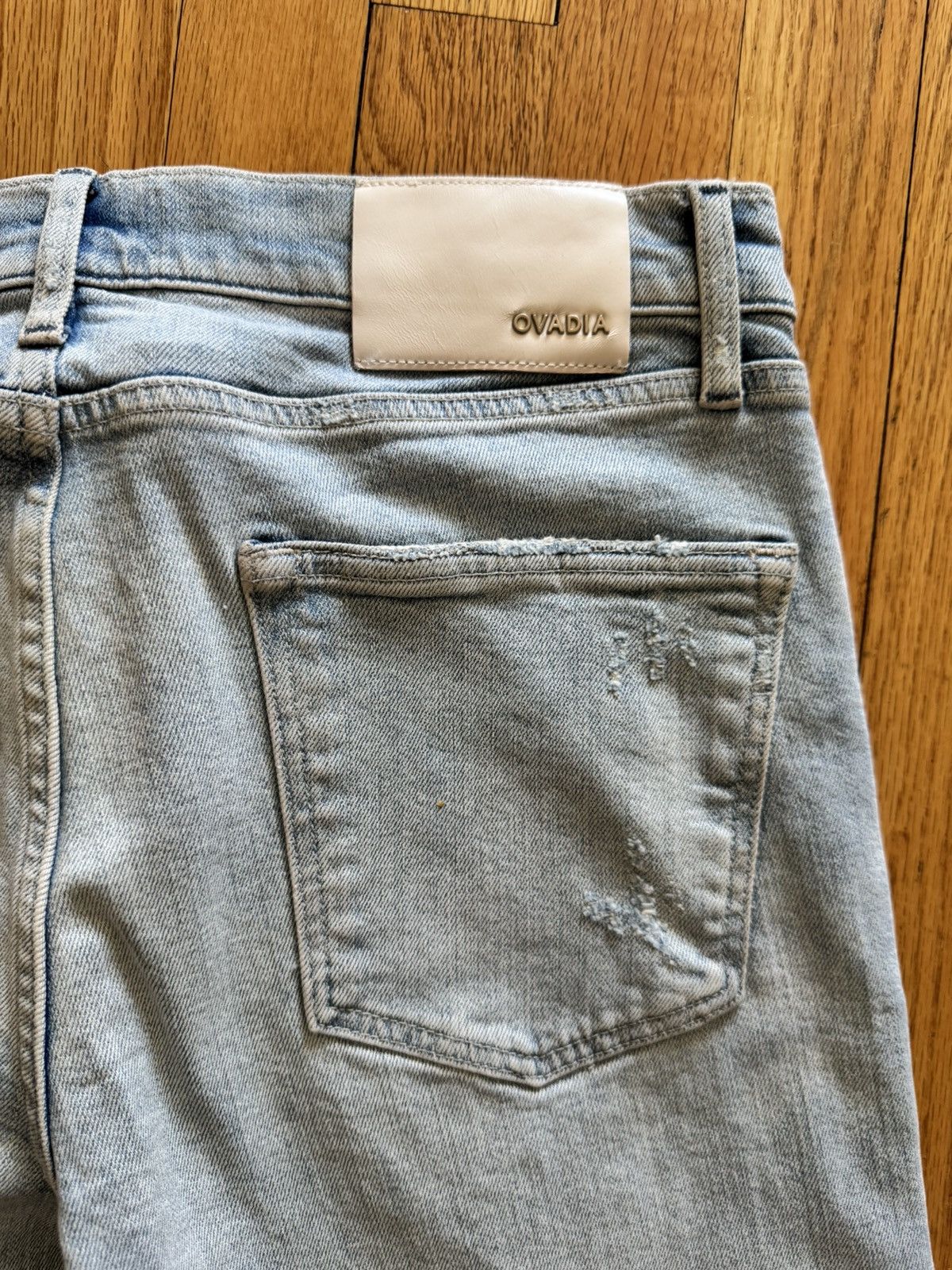 Ovadia & Sons Ovadia & Sons Distressed Slim Fit Denim Men’s Size 32x32 Size US 32 / EU 48 - 12 Thumbnail