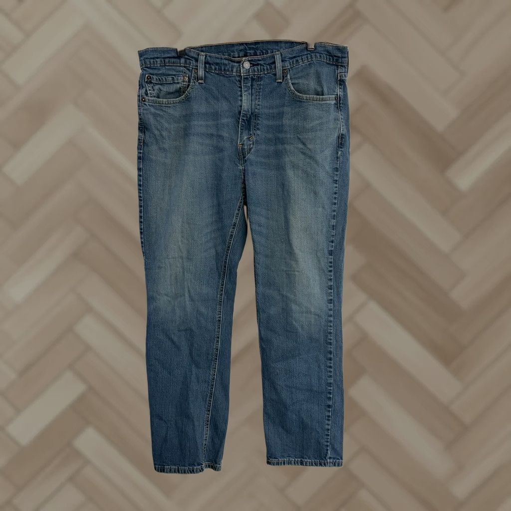 Levi's VINTAGE Levi's 541 Jeans Mens 38x30 Athletic Taper Classic Blue Denim Jeans Mens 38x30 5-Pocket Design Blue Denim Levi's 541 Series Retro Men Size US 38 / EU 54 - 1 Thumbnail