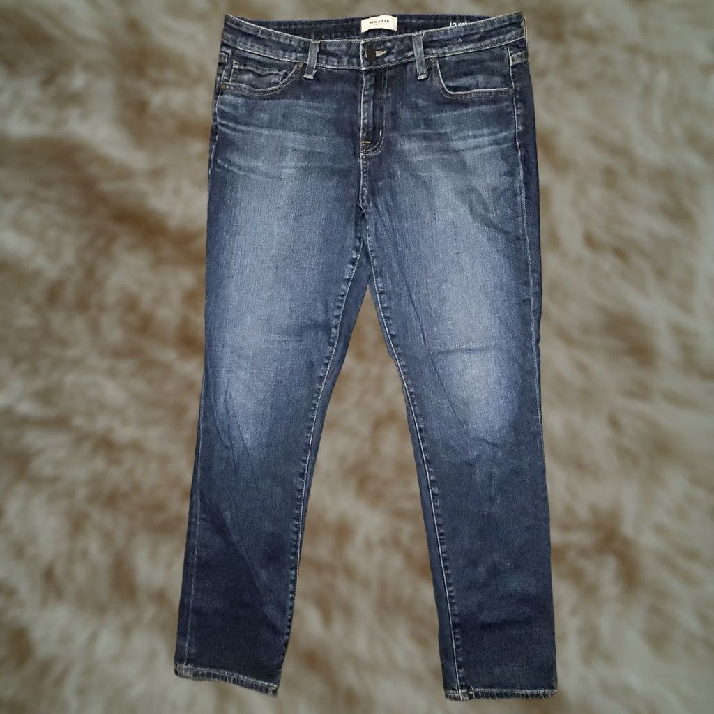 Vintage BIG STAR Jeans Female 31 Mid Blue Stretch Inseam 27 Ankle Cigarette Nova 12 Hydra Comfort/Preppy City Size 24" / US 00 / IT 34 - 1 Thumbnail