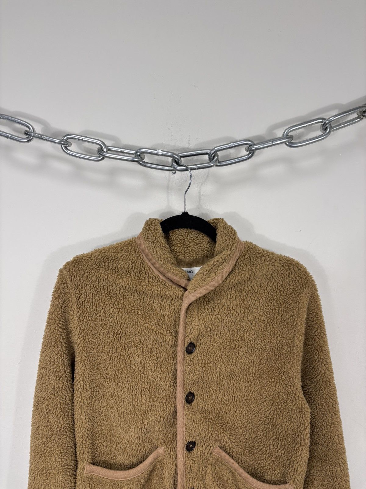 Universal Works Universal Works Lancaster Mountain Fleece Jacket Sand Unisex Size US S / EU 44-46 / 1 - 4 Thumbnail