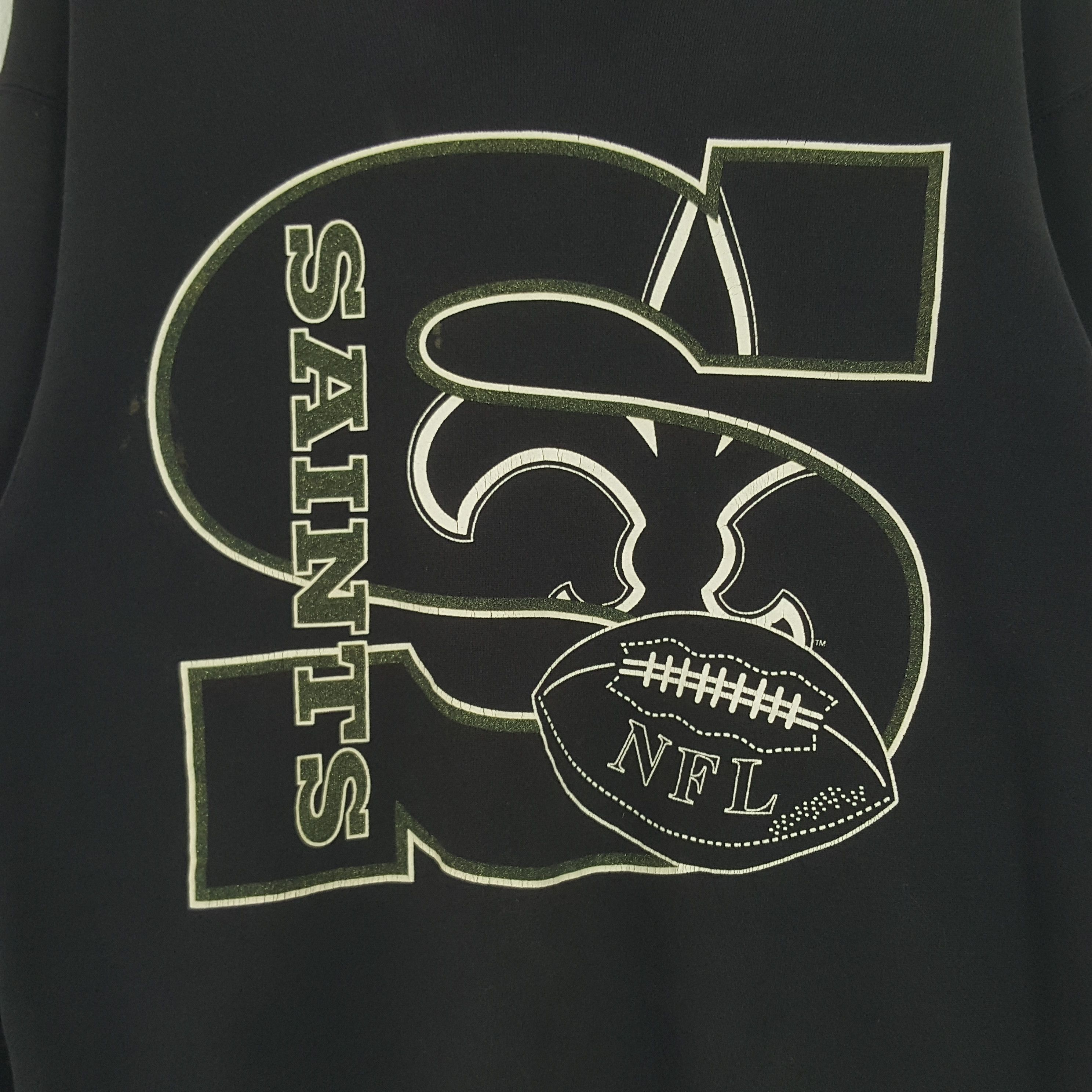 NFL × Vintage Vintage Saints NFL American Football Team Sweatshirt Size US M / EU 48-50 / 2 - 2 Thumbnail