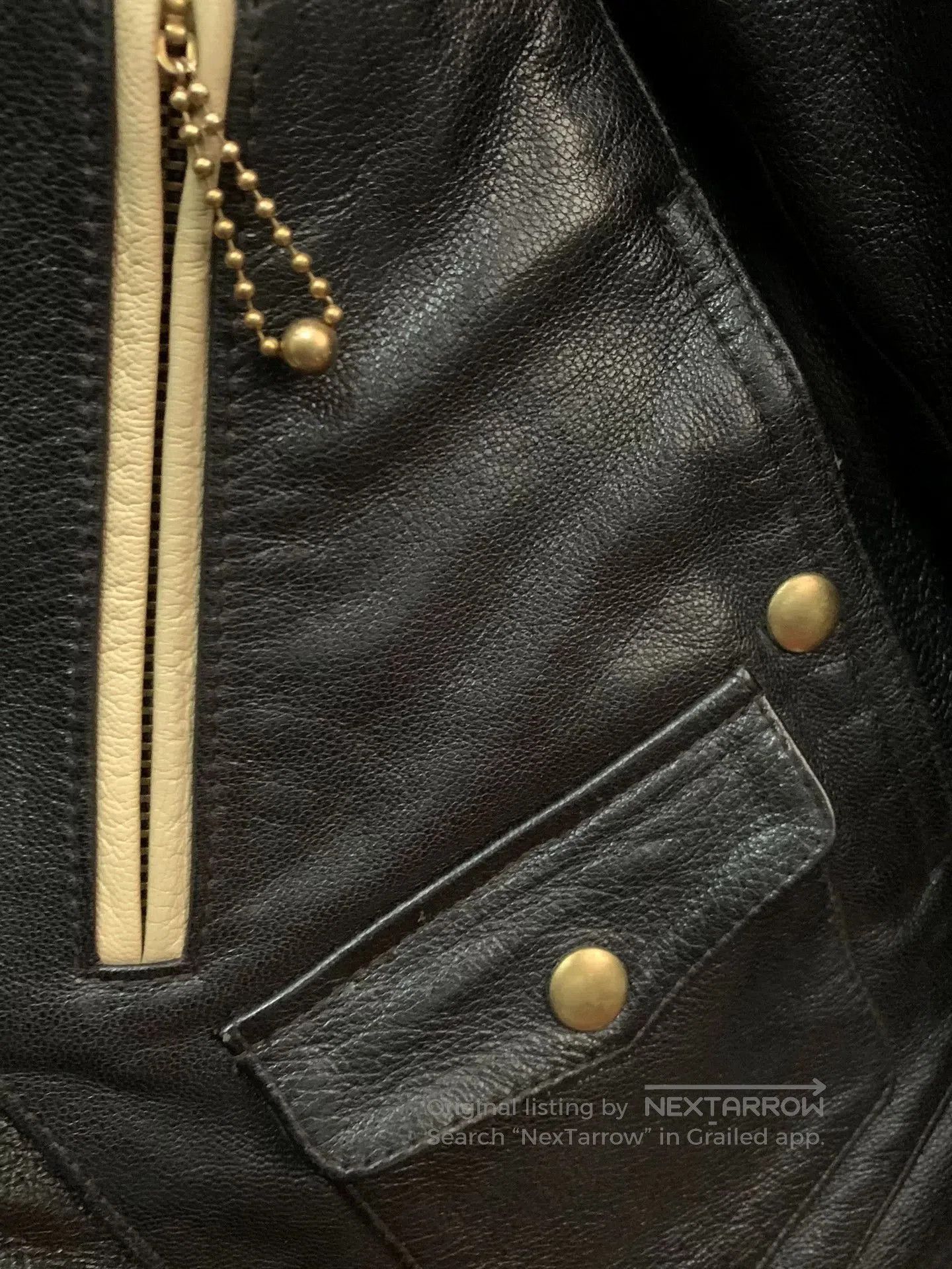 WEST RIDE Westride Black and White Leather Jacket. Size US S / EU 44-46 / 1 - 5 Thumbnail