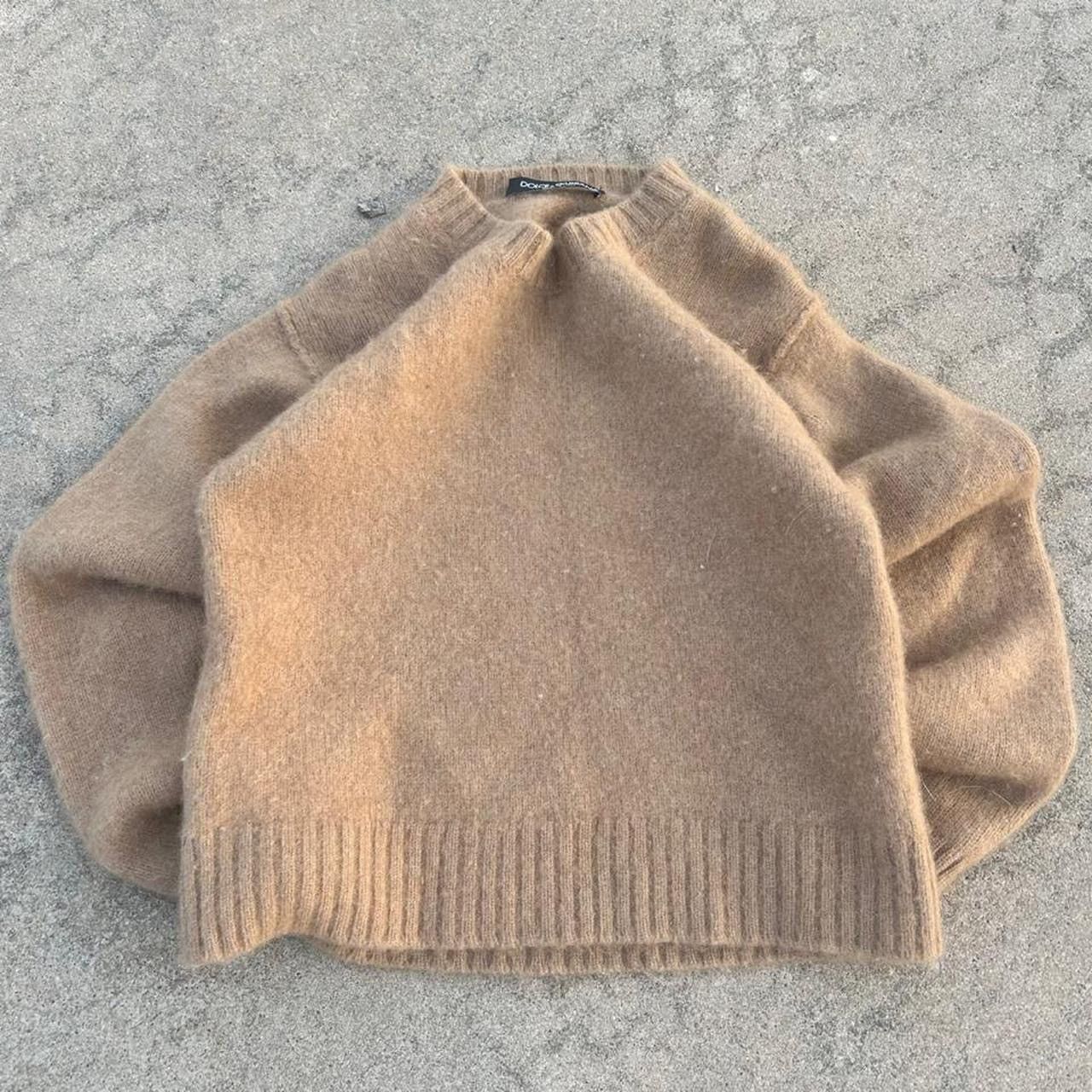 Dolce & Gabbana Vintage Dulce and Gabbana fur camel knit sweater Size S / US 4 / IT 40 - 3 Thumbnail