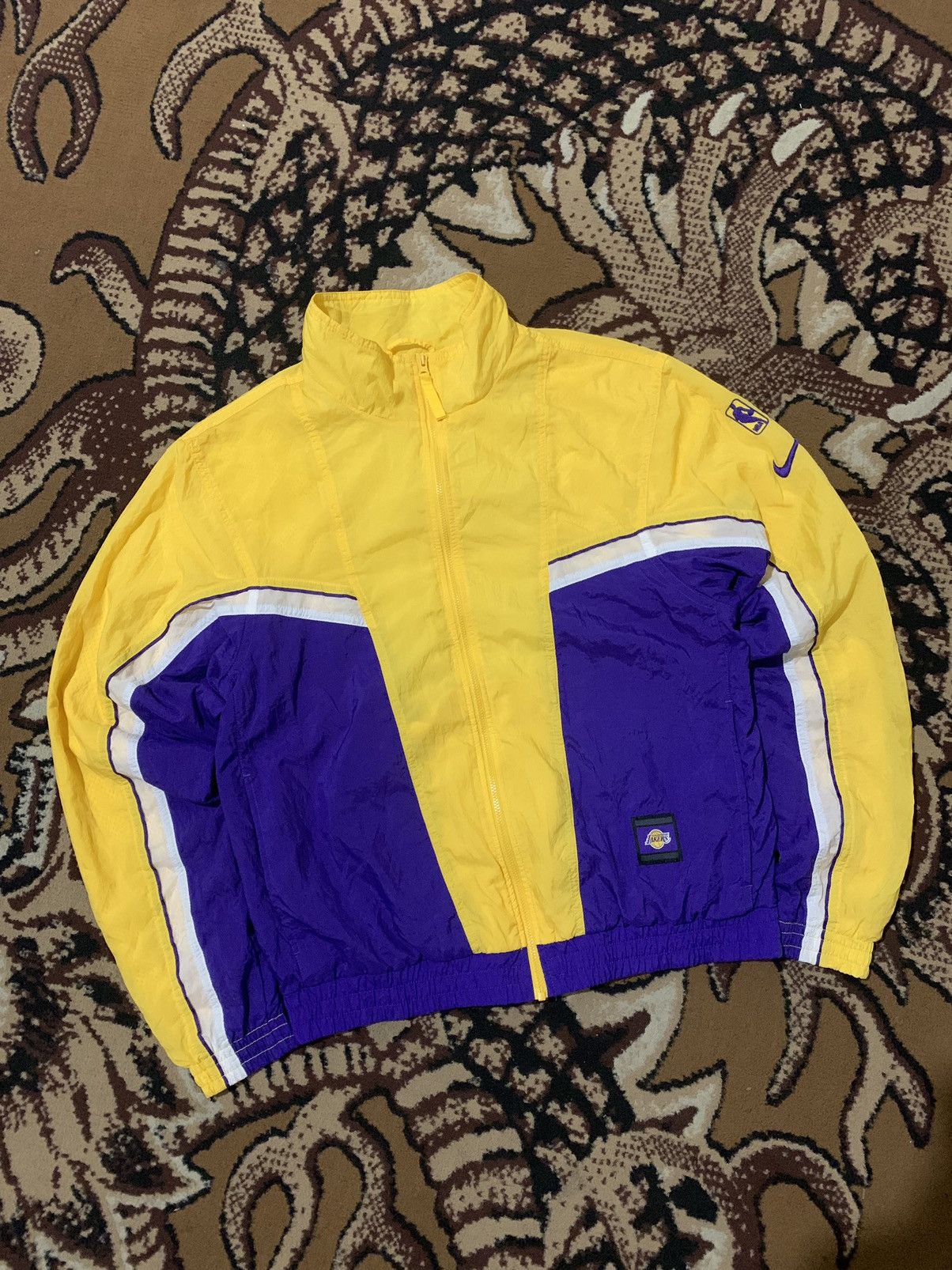 NBA Vintage Light Jacket Nike Lakers NBA Size US M / EU 48-50 / 2 - 2 Thumbnail