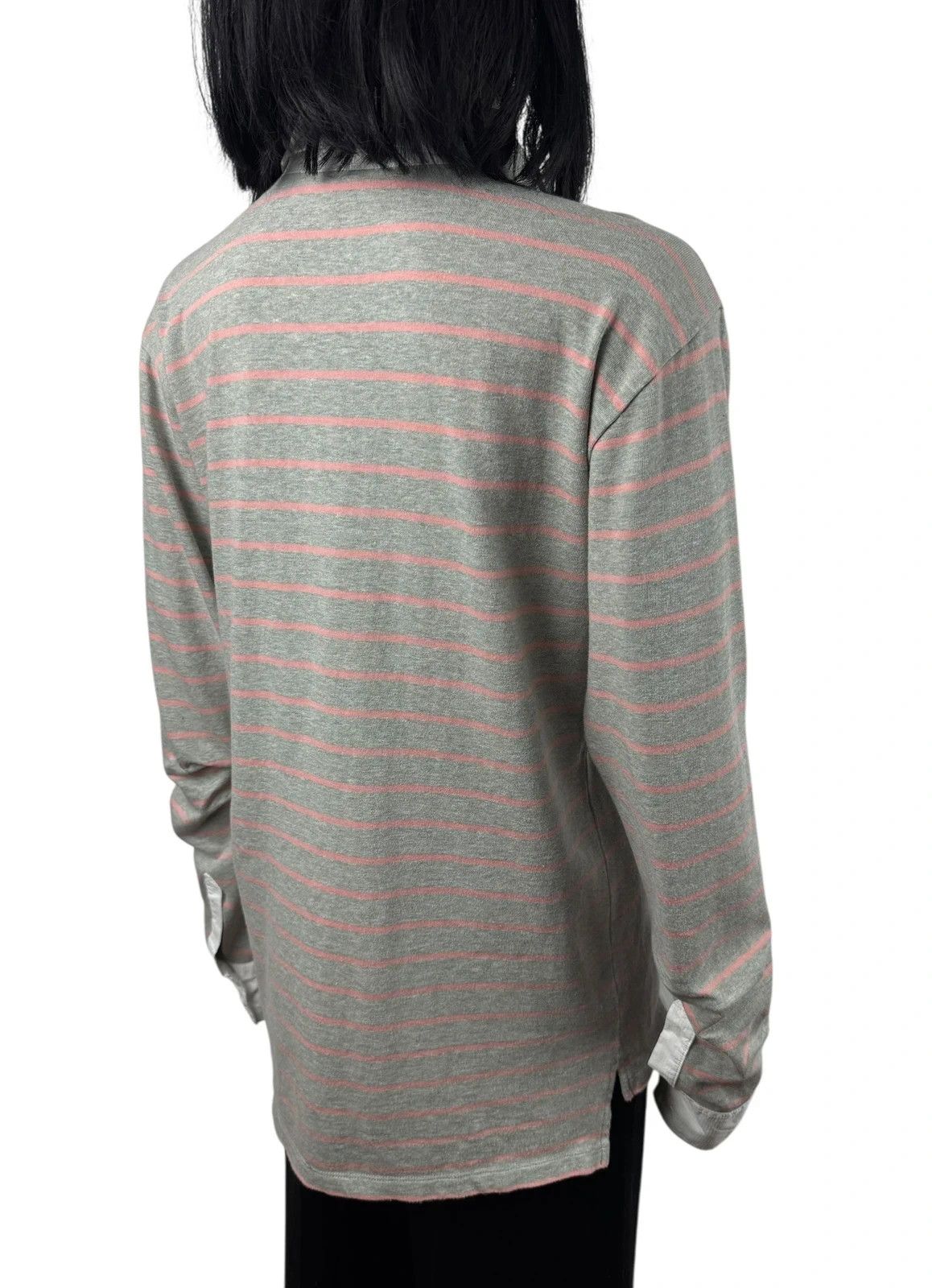 Balenciaga Balenciaga Paris Collared Striped Jumper size L Size L / US 10 / IT 46 - 8 Thumbnail