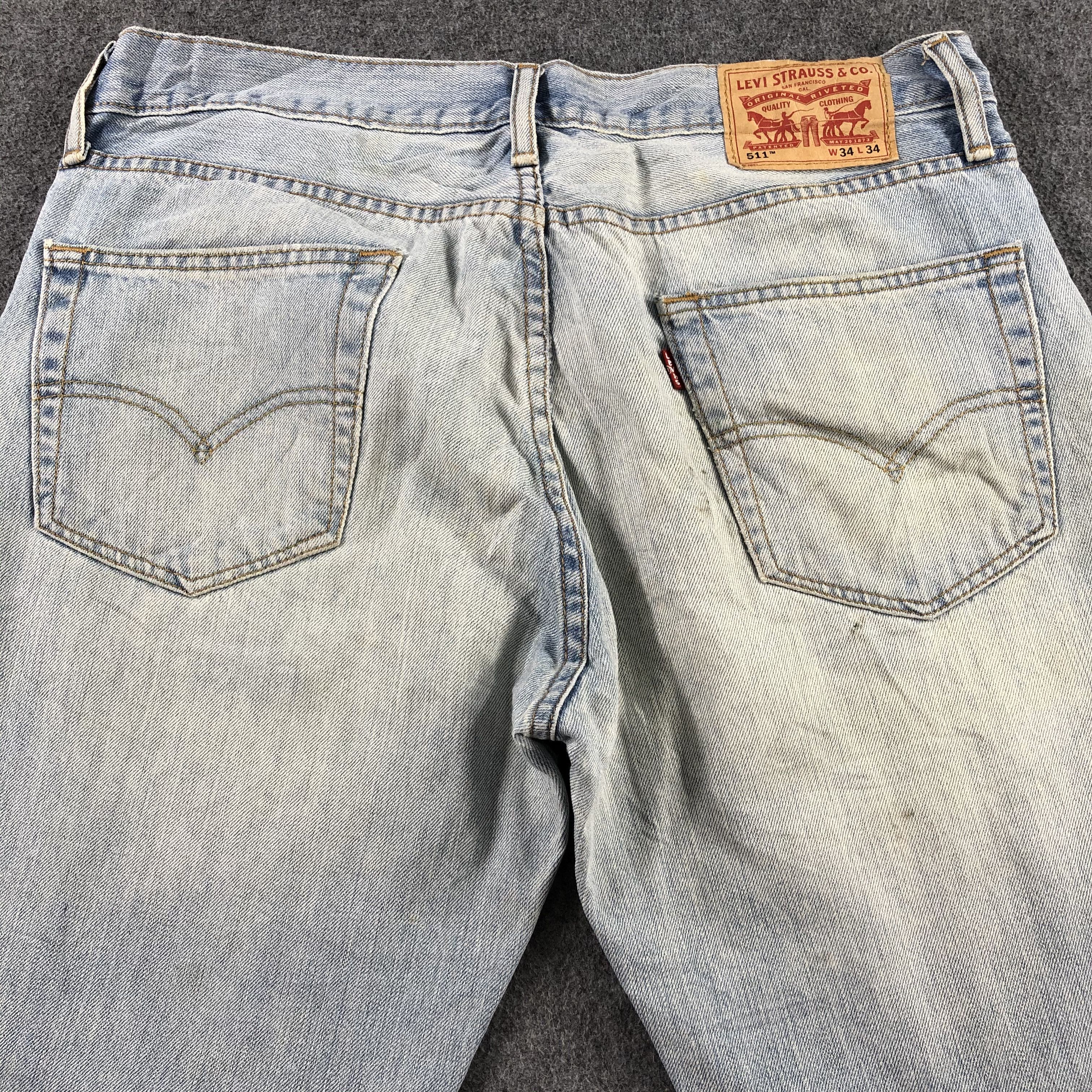 Levi's Vintage Light Wash Levis 511 Jeans-J2281 Size US 35 - 4 Thumbnail