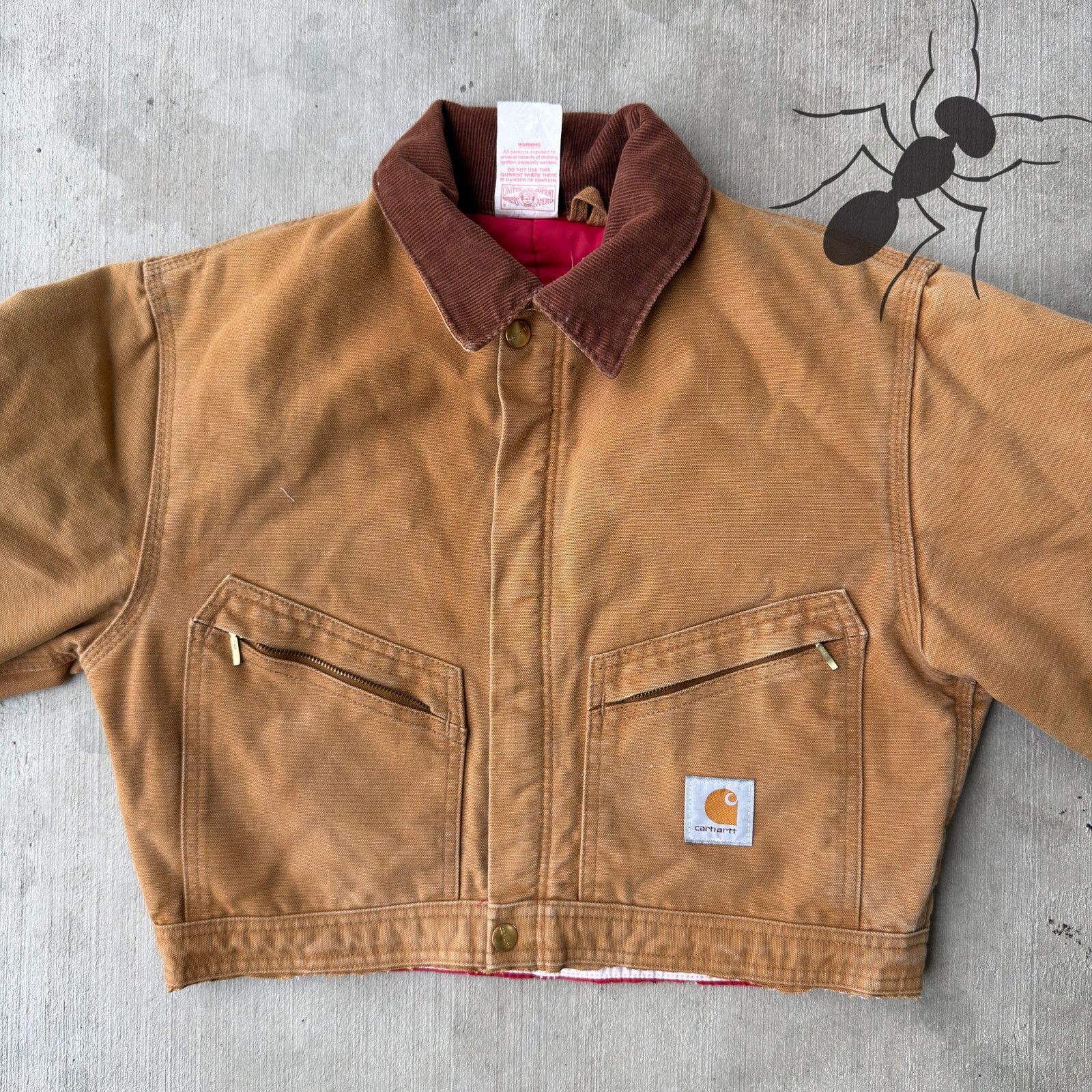 Carhartt × Vintage Carhartt brown cropped Detroit style work wear jacket Size US S / EU 44-46 / 1 - 3 Thumbnail