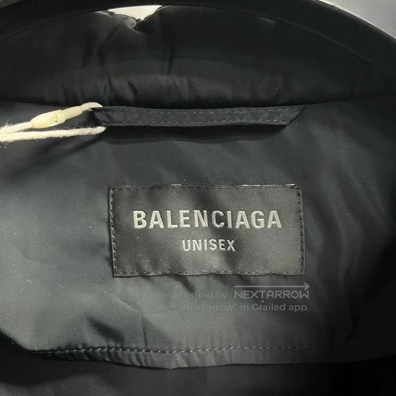 Balenciaga Balenciaga Black Logo Print Button Jacket. Size US XS / EU 42 / 0 - 3 Thumbnail