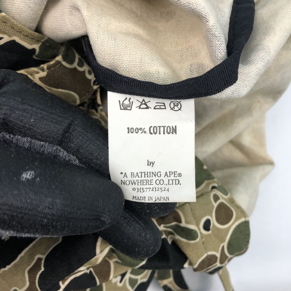 Bape A BATHING APE CAMO CANVAS TOTE BAG Size ONE SIZE - 7 Thumbnail