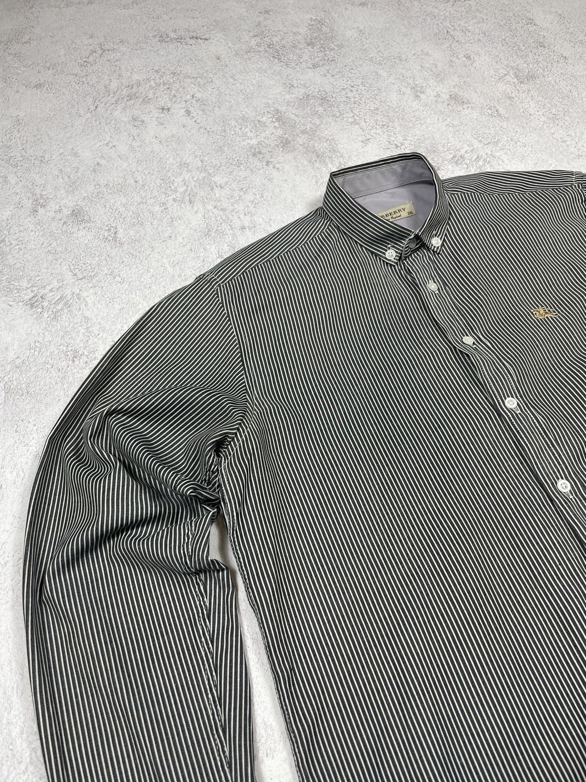 Burberry Burberry Vintage Stripe Shirt Size US XL / EU 56 / 4 - 2 Thumbnail